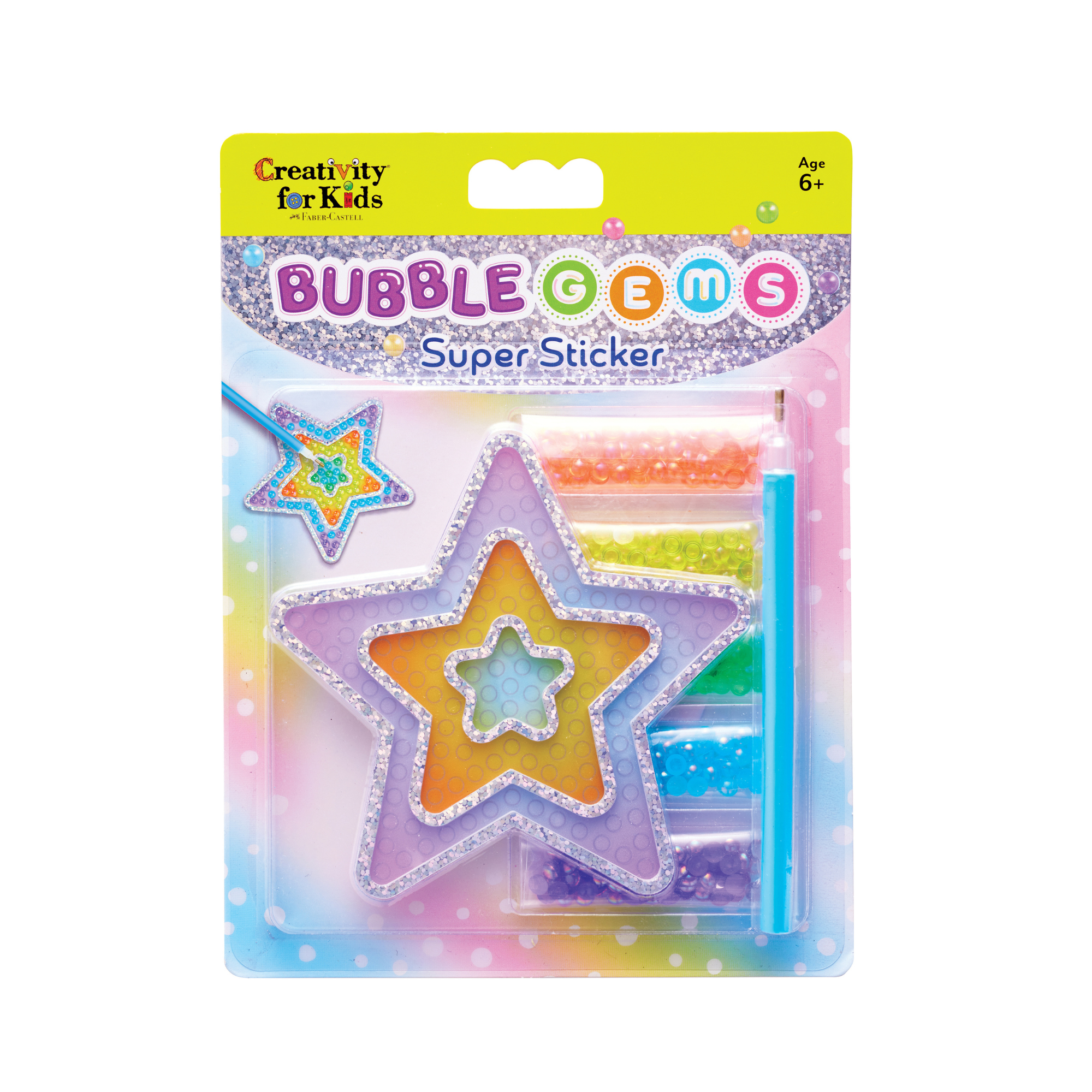 Super Sticker Bubble Gems Creativity for Kids Estrella-0