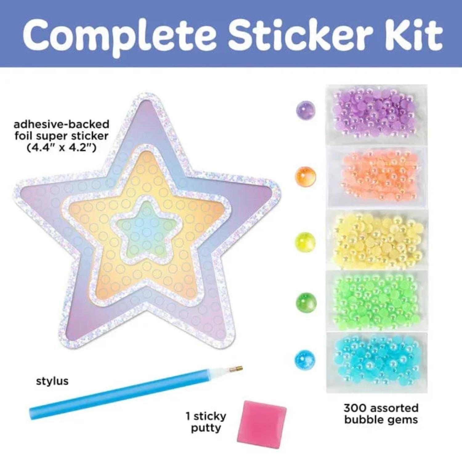 Super Sticker Bubble Gems Creativity for Kids Estrella-1