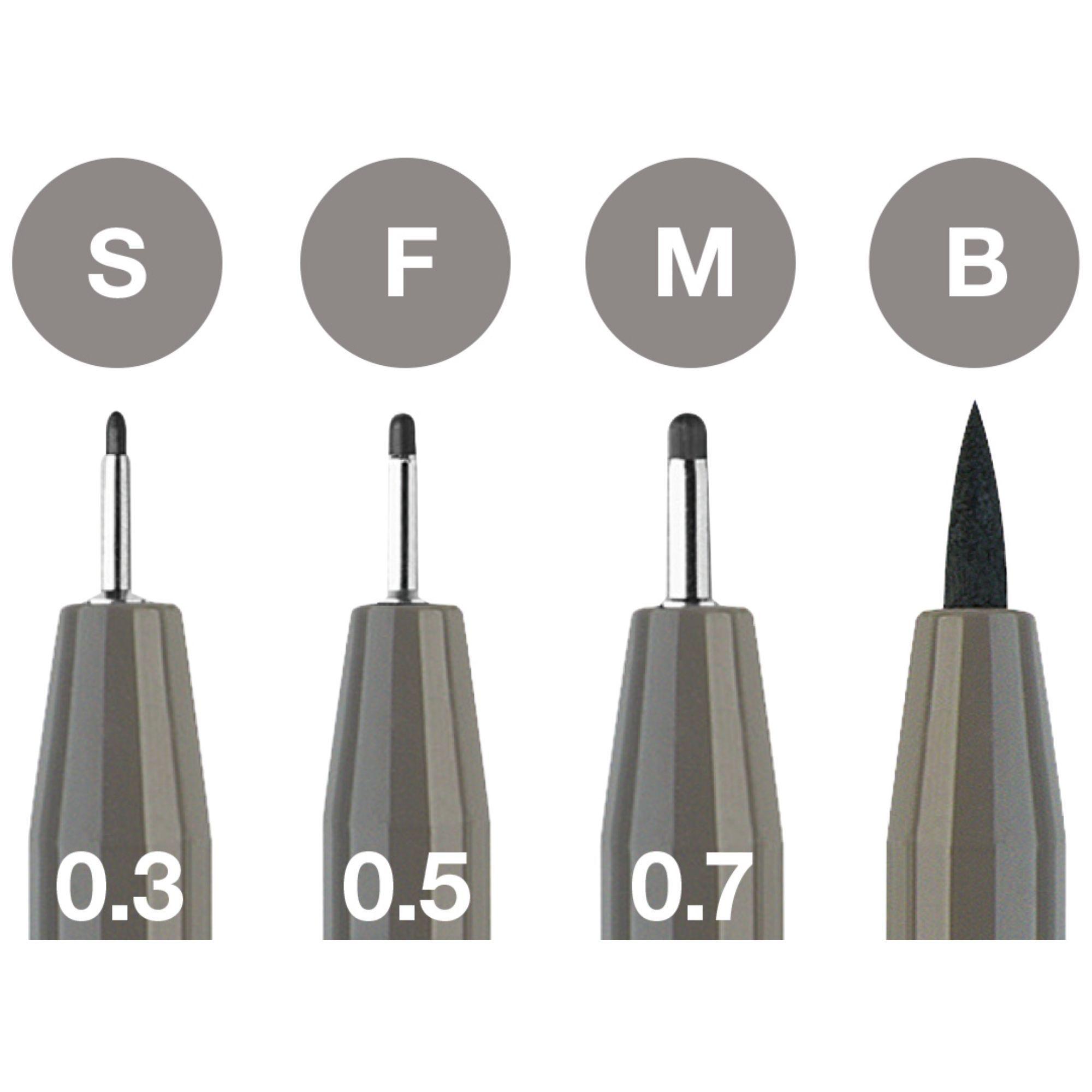 Rotuladores Pitt Artist Faber-Castell x4 uds. Gris Cálido-2