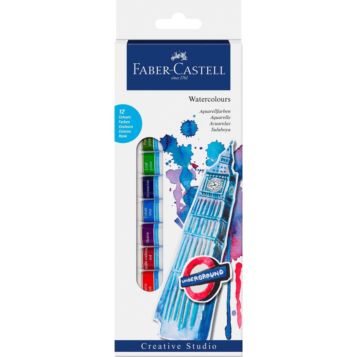 Estuche Iniciación Pintura Acuarela Faber-Castell x12 12ml-0