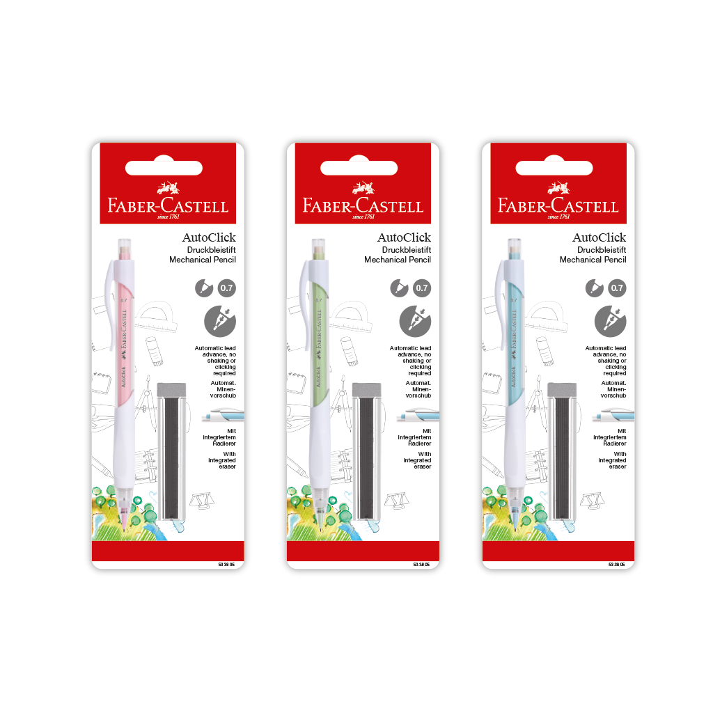 Portamina Autoclick Faber-Castell 0.7mm Color Pastel-3