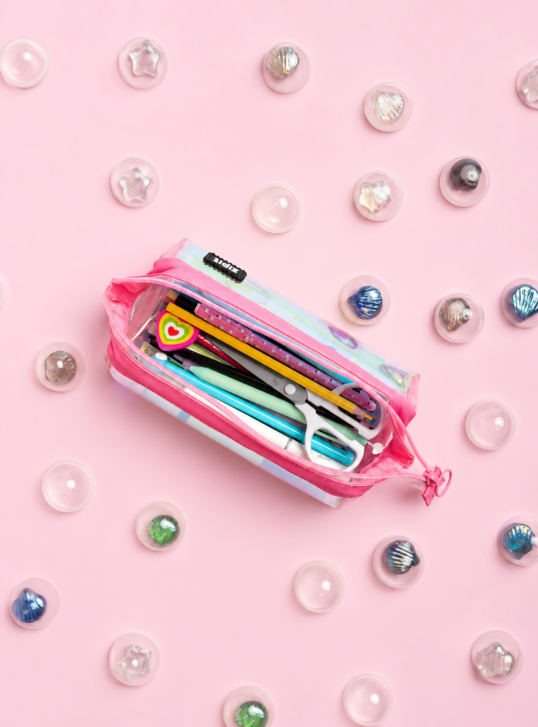 Estuche Lenny Iridiscente Faber-Castell rosado-1