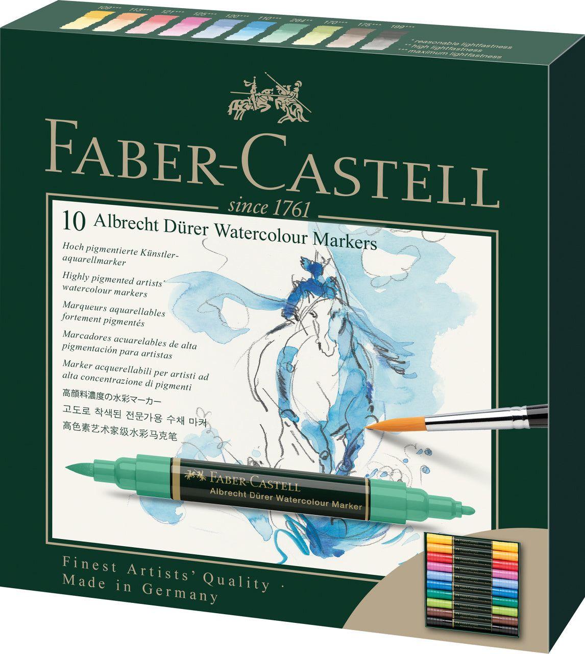 Marcadores Acuarelables A.Dürer Faber-Castell x10 Colores-5
