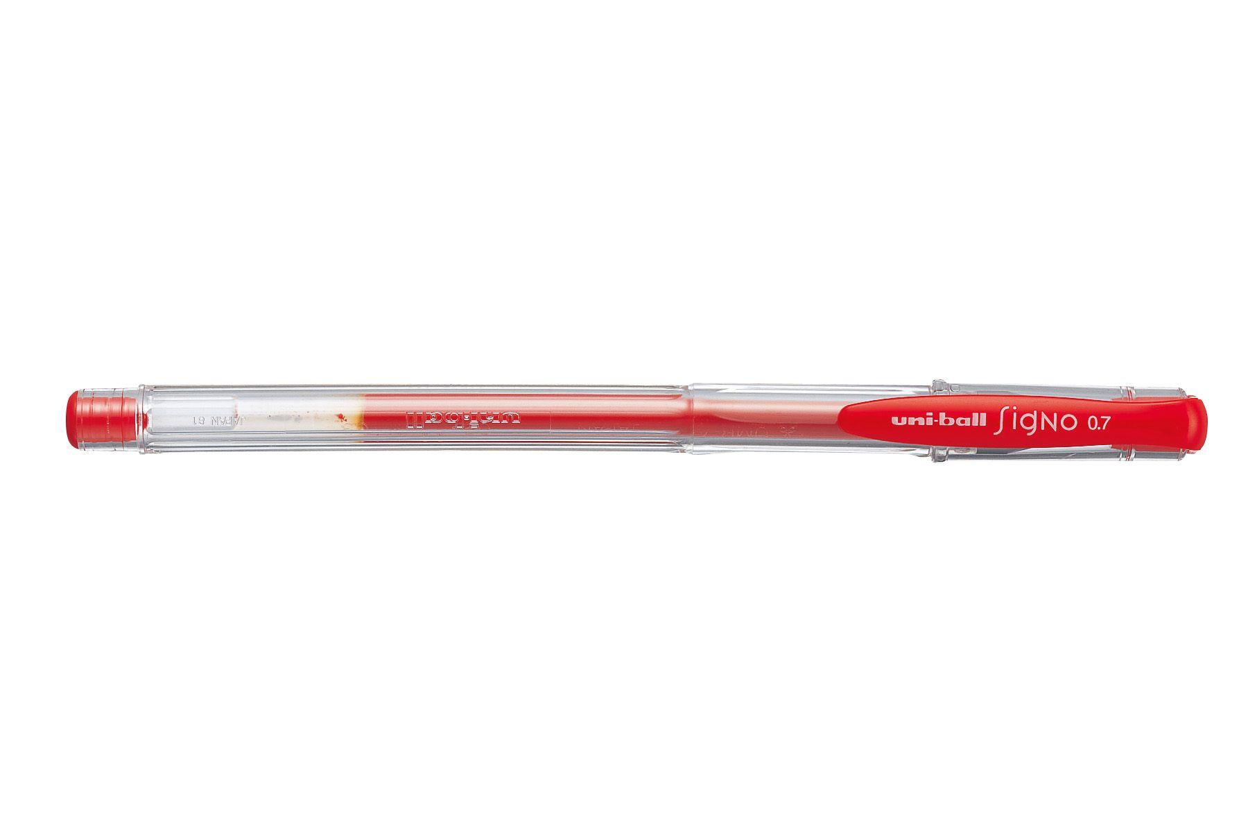 Lápices Gel Uniball Signo-100 0.7mm x3 azul7rojo/negro-2