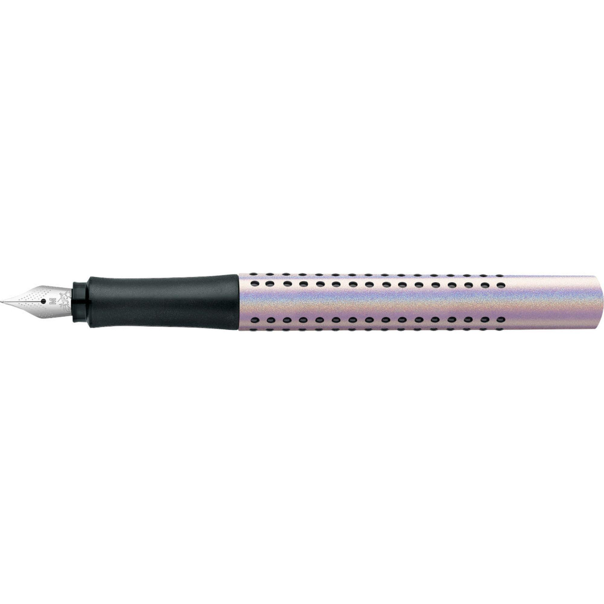 Pluma Estilográfica Grip Edition Faber-Castell M Pearl-2