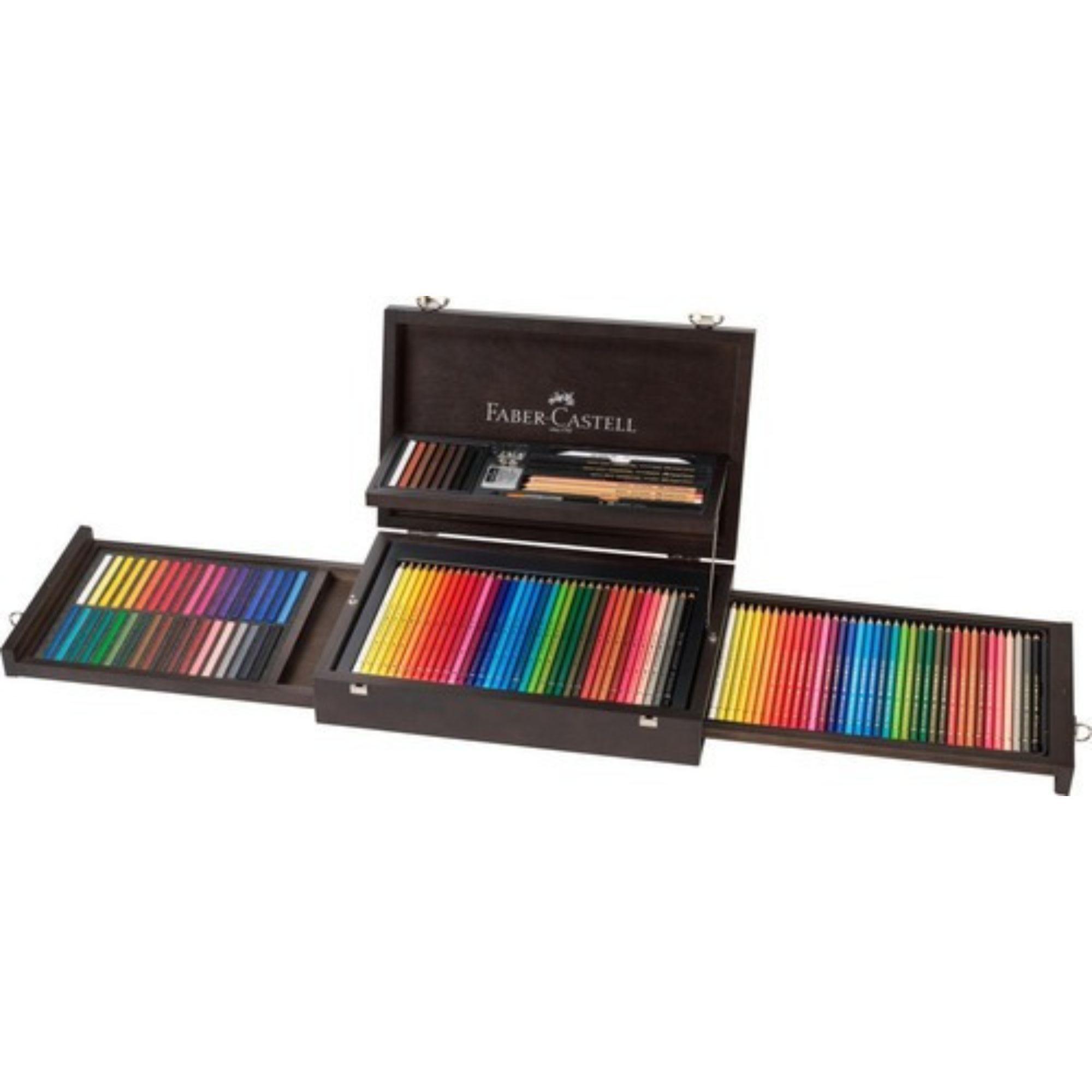 Lápices Art&Graphic Faber-Castell x126 Pzas + Estuche Madera-0
