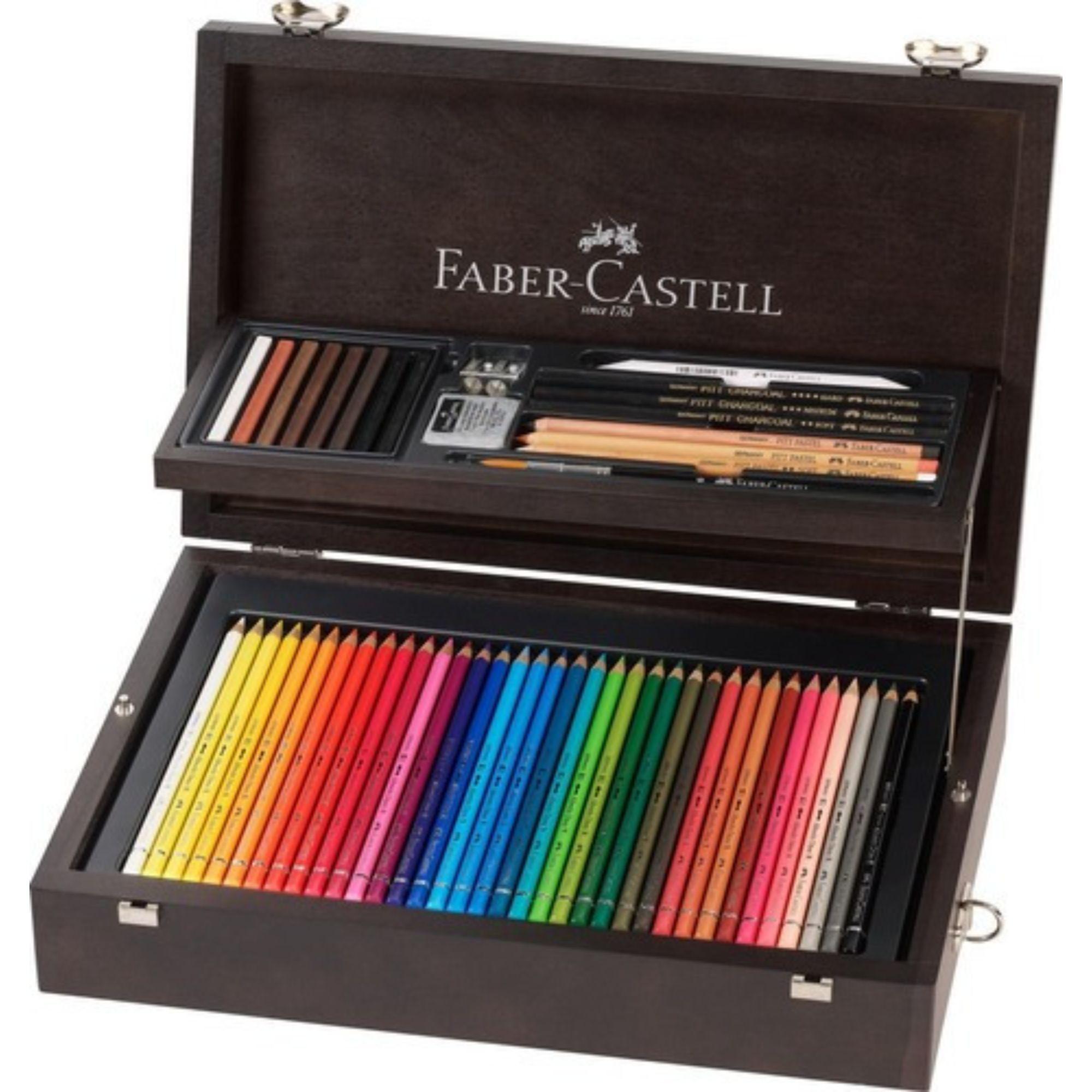Lápices Art&Graphic Faber-Castell x126 Pzas + Estuche Madera-2