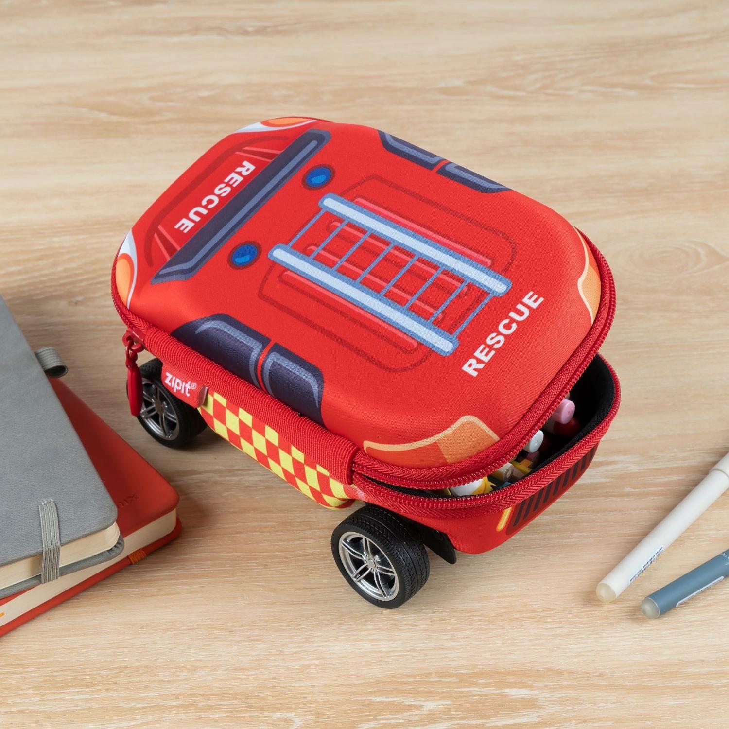 Estuche rígido Faber-Castell Bombero Auto rojo-2