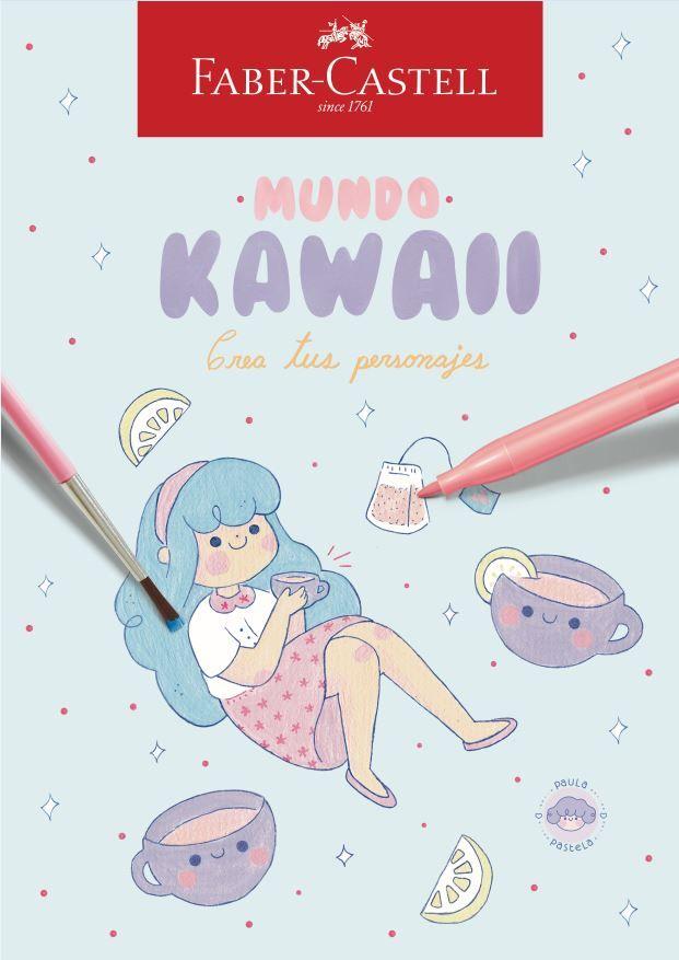 Libro para Colorear Mundo Kawaii Faber-Castell-0