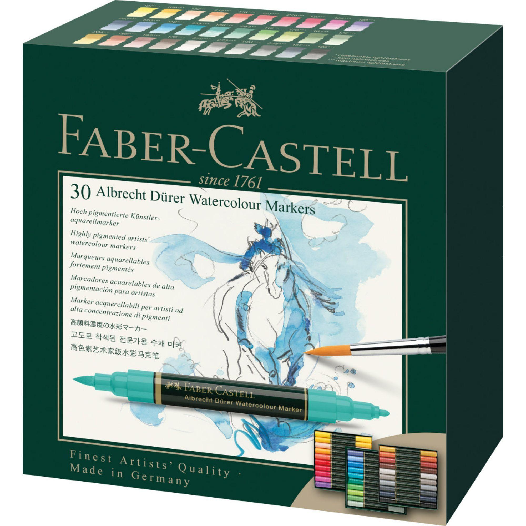 Marcadores Acuarelables A.Dürer Faber-Castell x30 Colores-0
