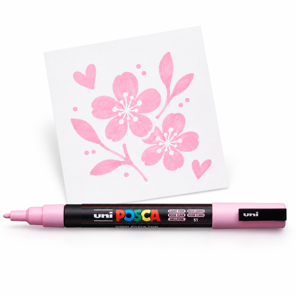 Marcador POSCA 3M Rosa Claro-1