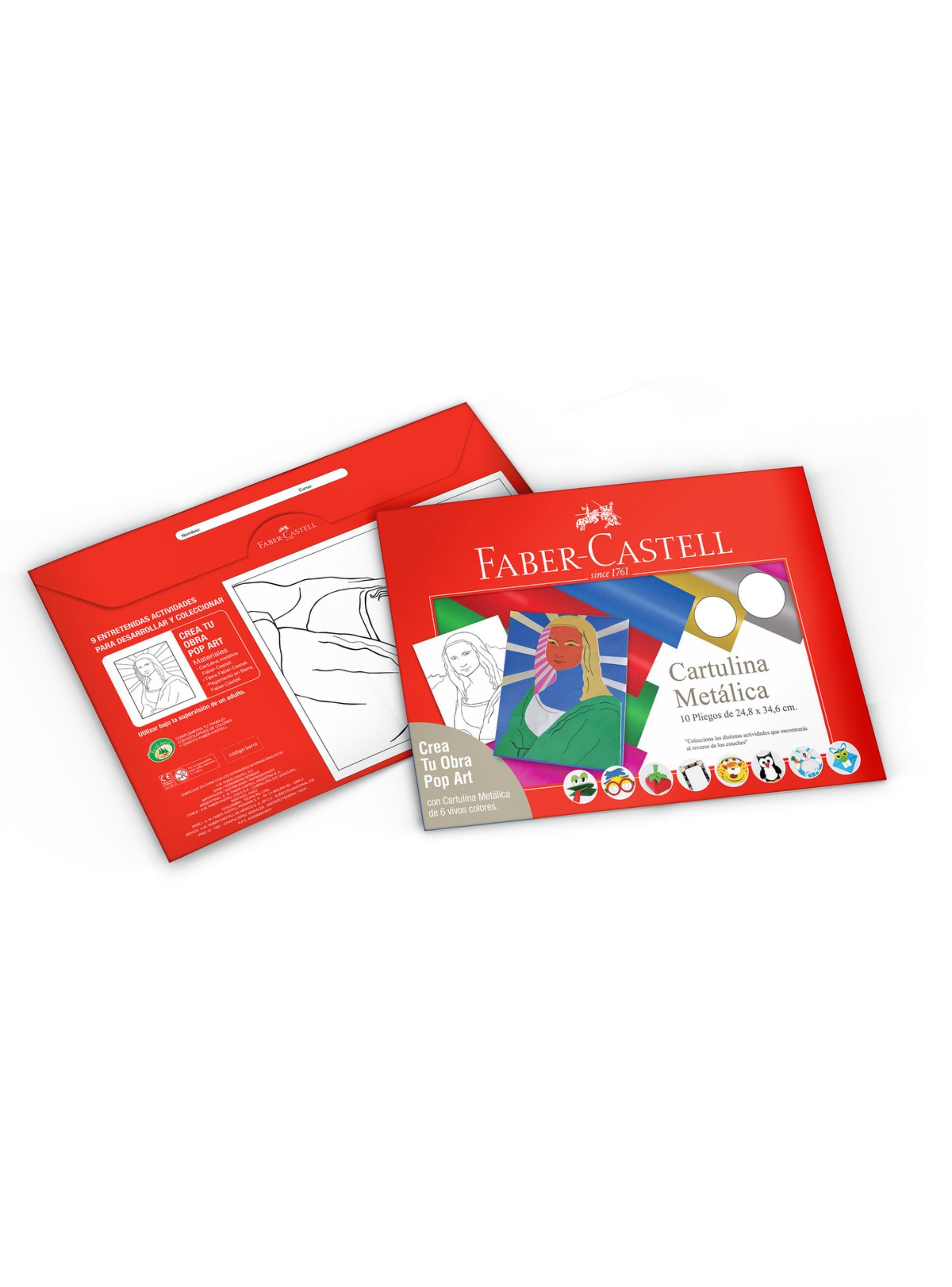 Cartulina Metalica Faber-Castell x10 Pliegos-1