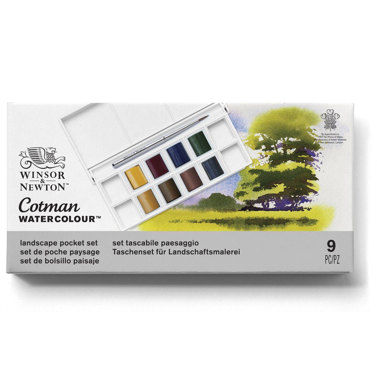 Acuarela Cotman Winsor & Newton Set Landscape 8 Colores-1