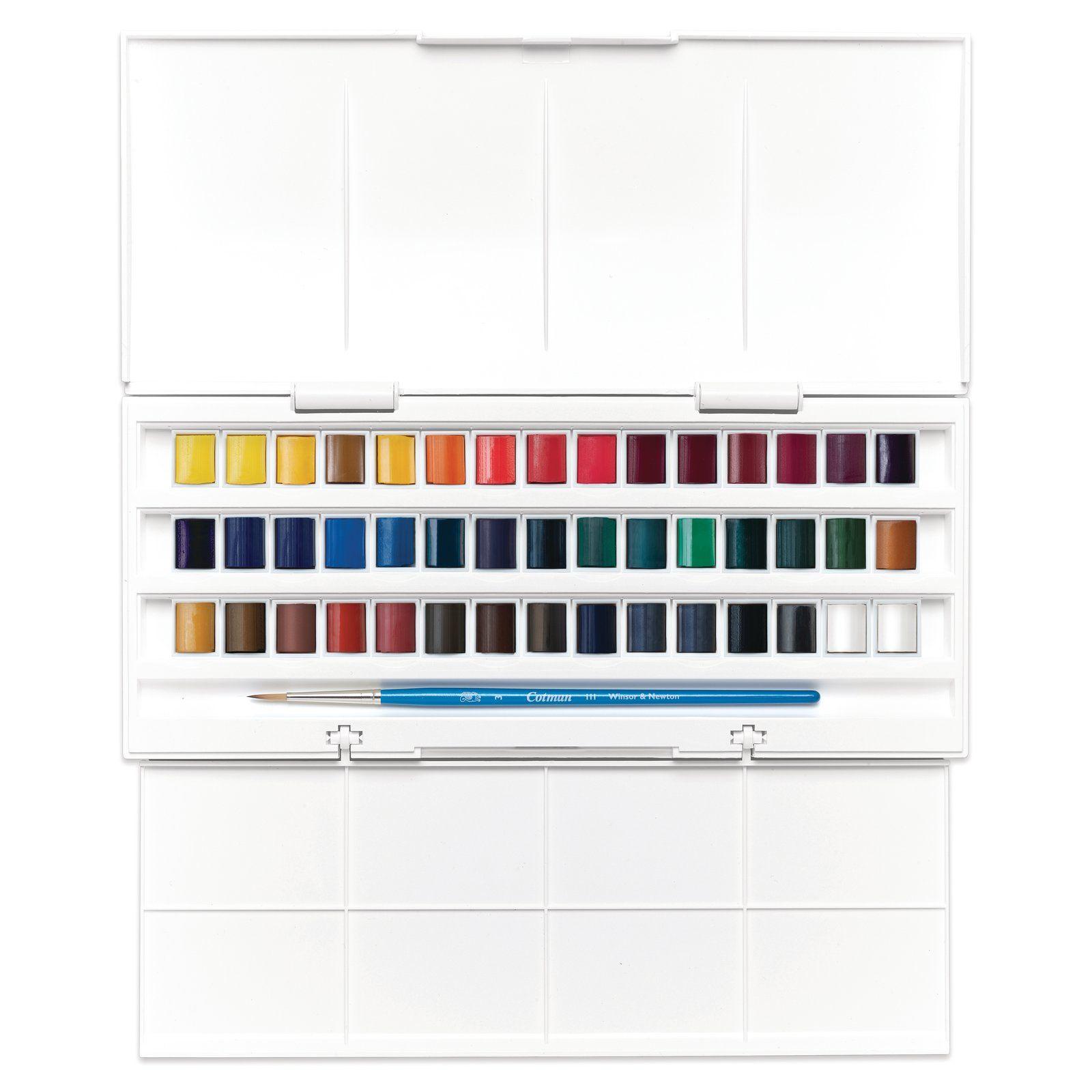 Set Acuarelas Cotman Winsor & Newton 45 Medio Godet-5