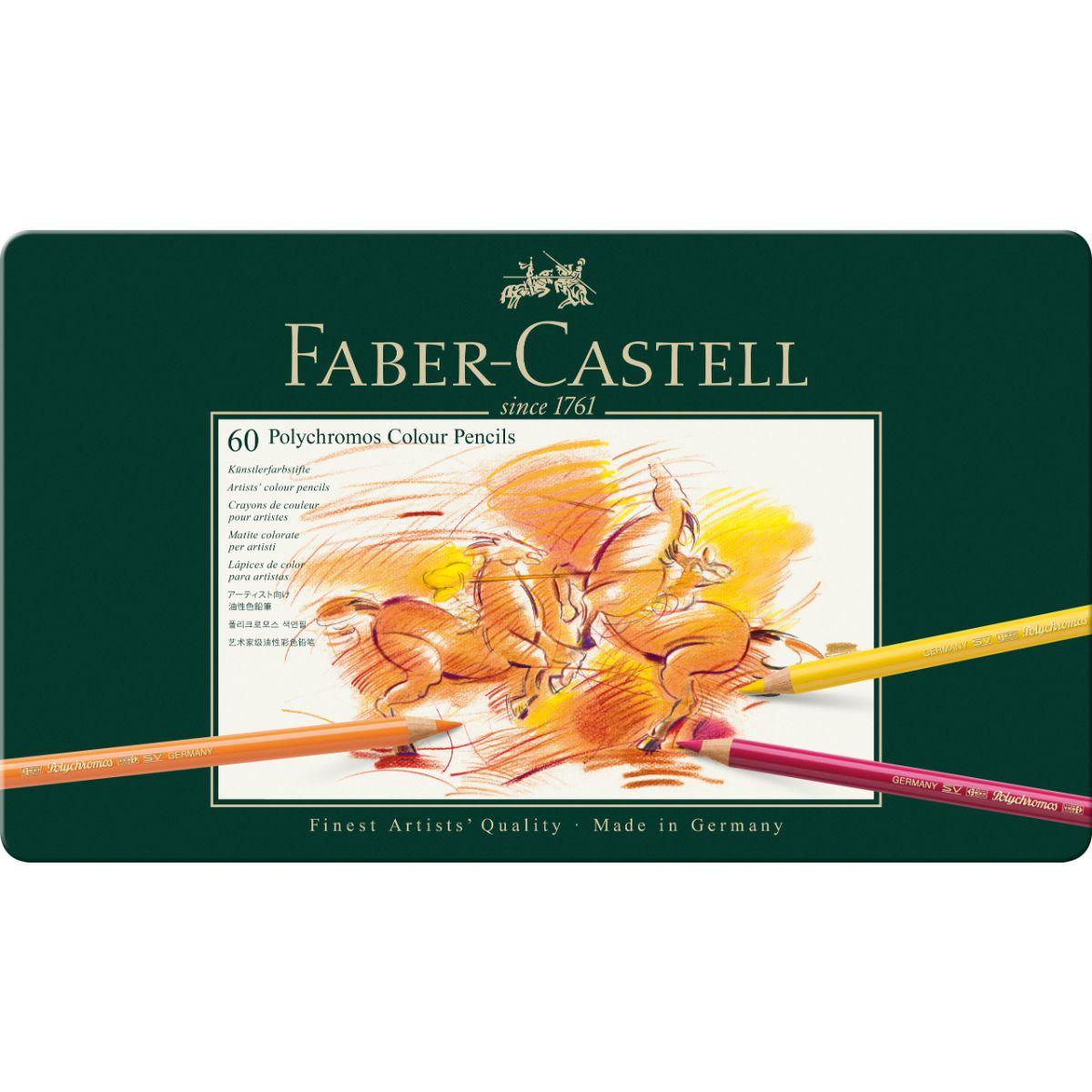 Lápices Colores Polychromos Faber-Castell x60 Colores-2