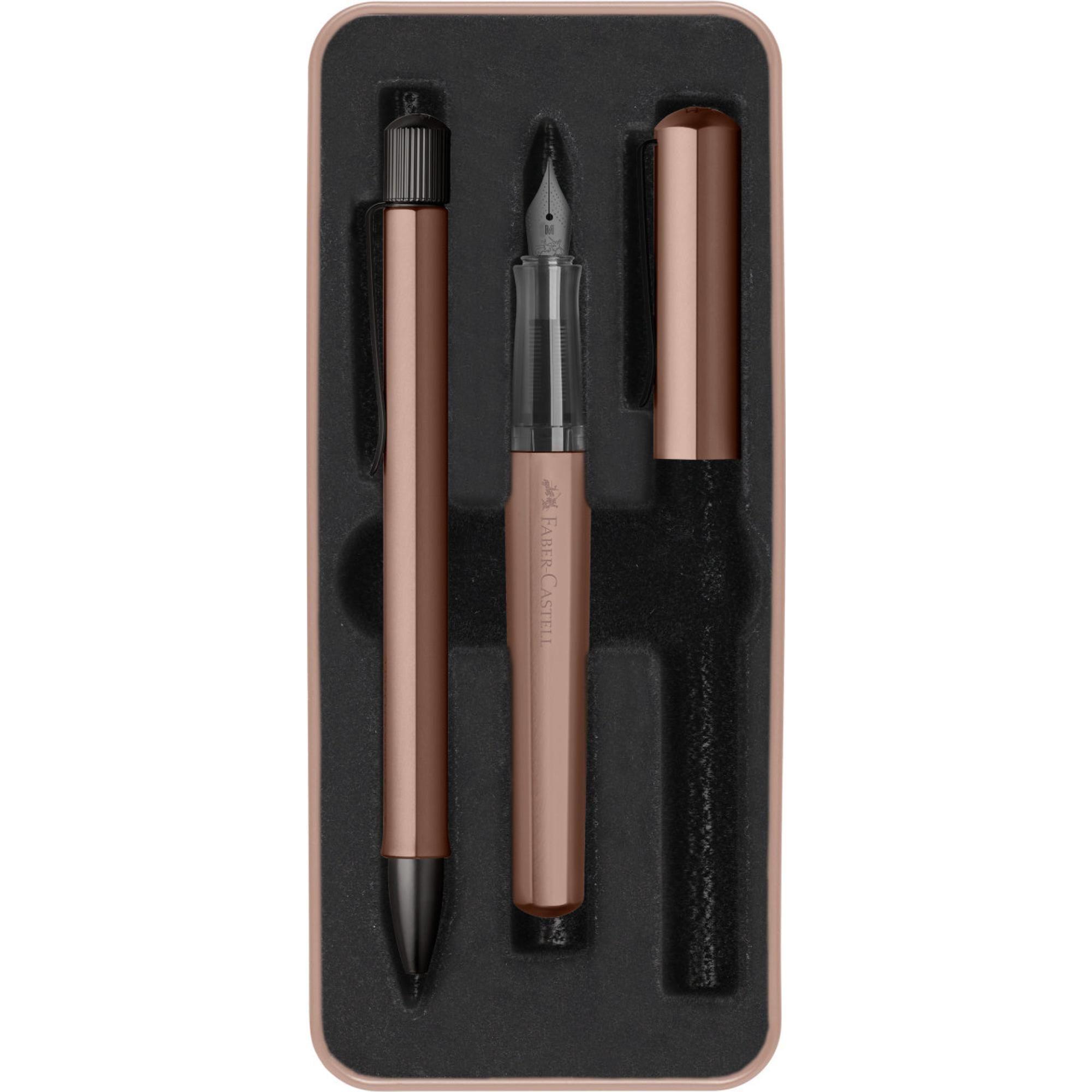 Set De Regalo Pluma Estilografica Faber-Castell Bronce-1