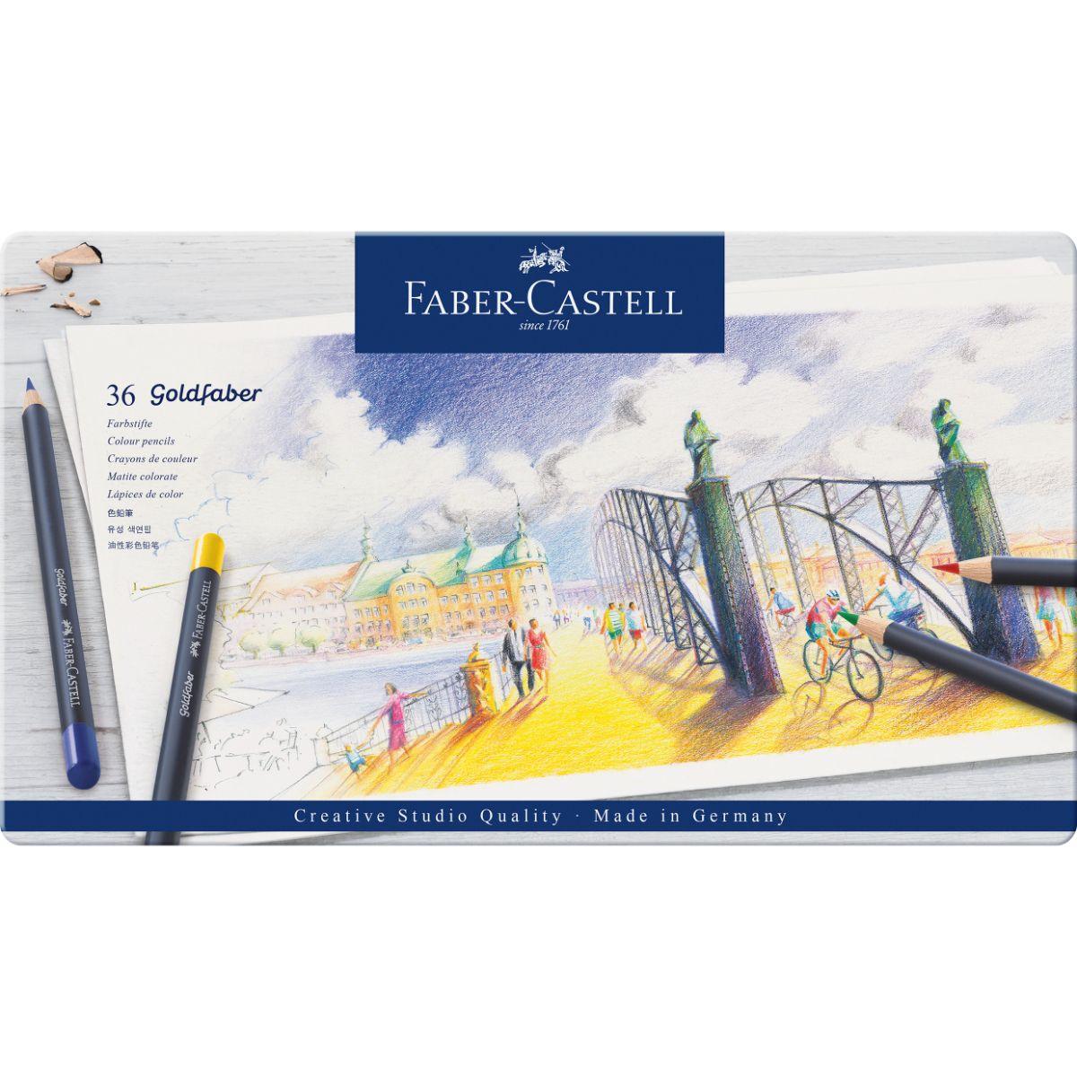 Lápiz De Color Goldfaberlata Metal Faber-Castell x36 Colores-2