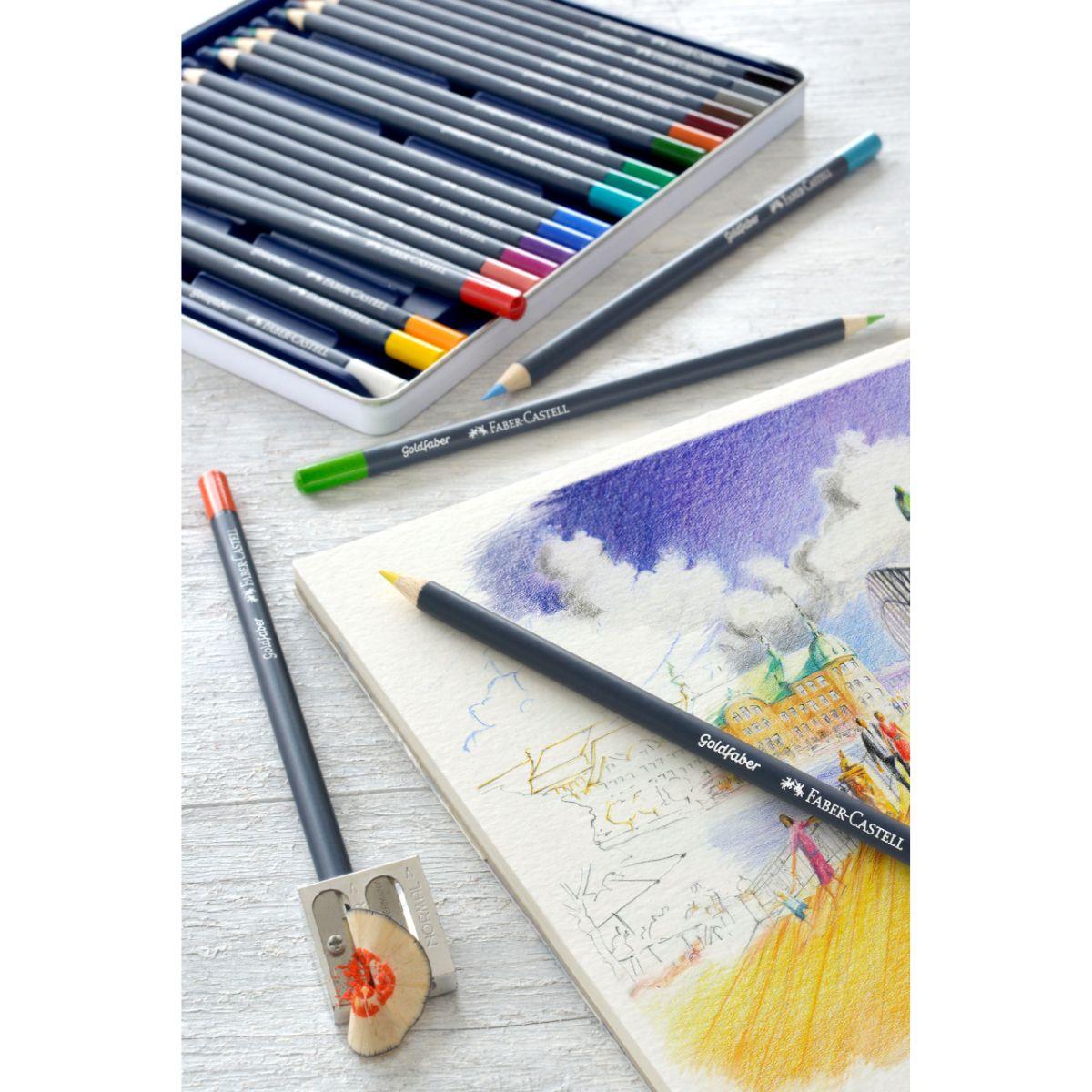 Lápiz De Color Goldfaberlata Metal Faber-Castell x36 Colores-4