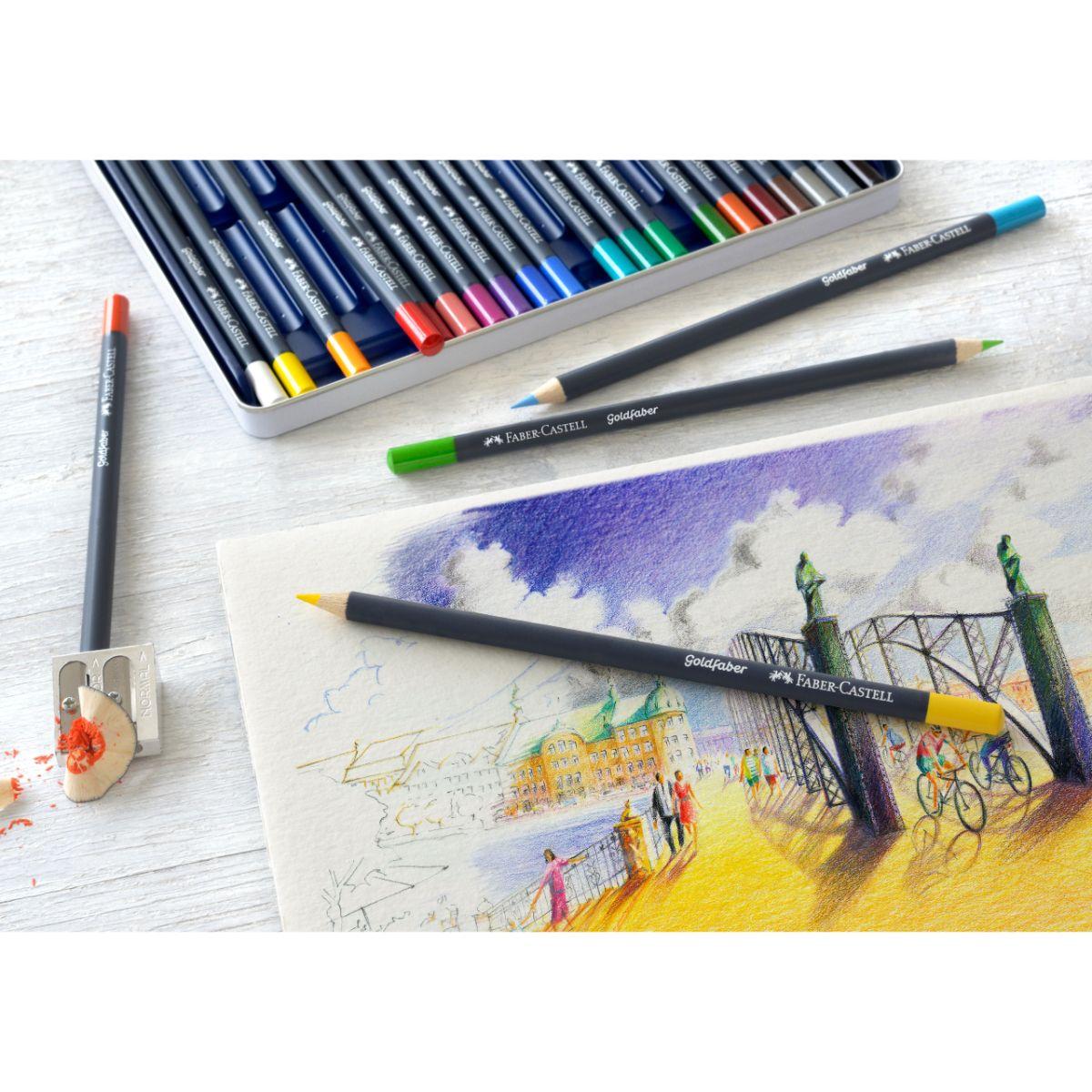 Lápiz De Color Goldfaberlata Metal Faber-Castell x36 Colores-5