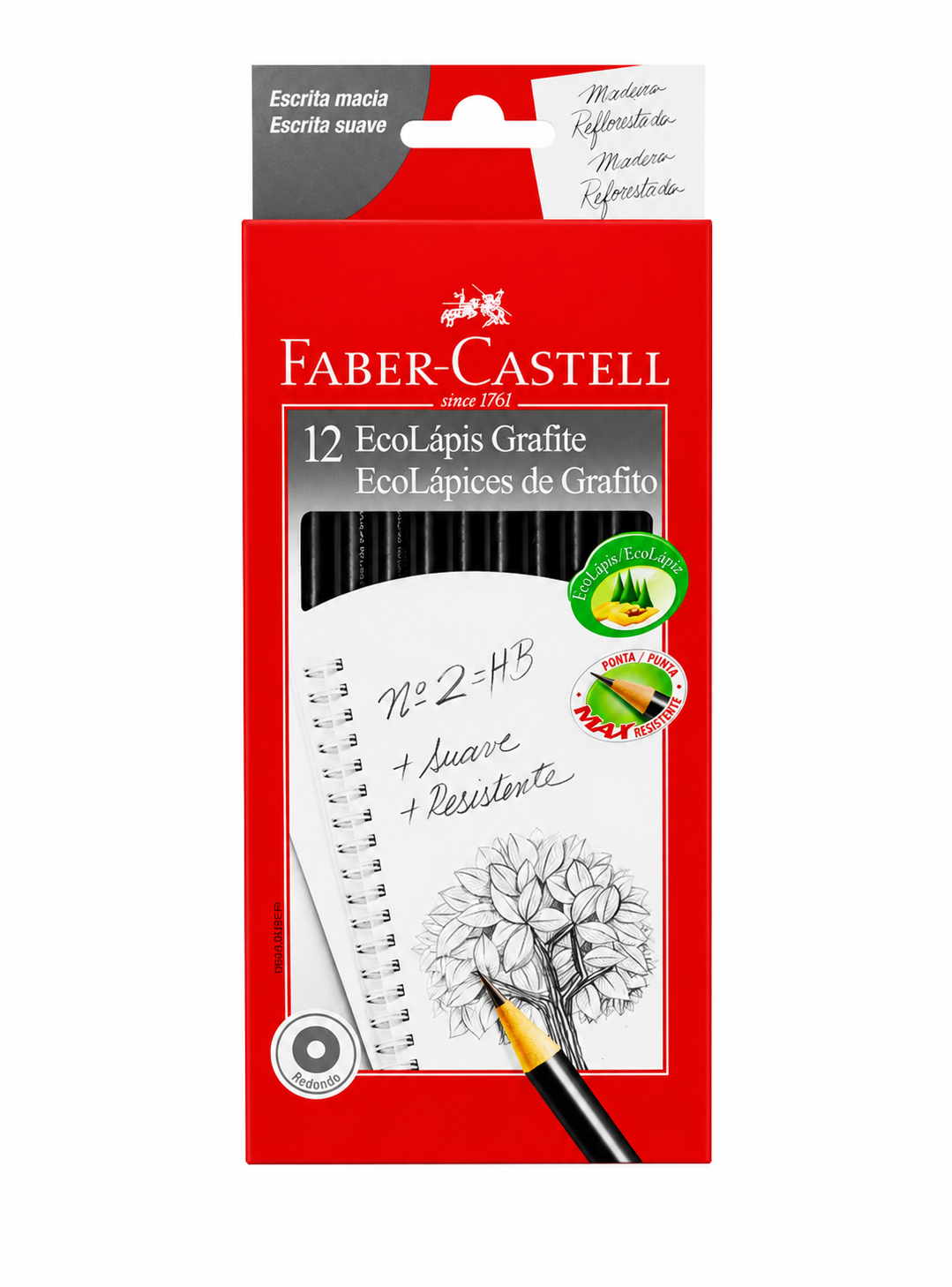 Lápiz Grafito Eco 1205 Redondo Faber-Castell x12 uds.-0