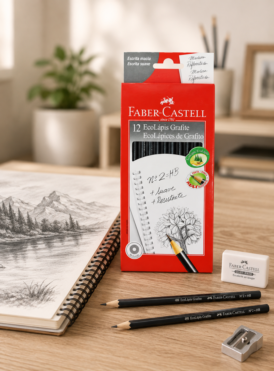 Lápiz Grafito Eco 1205 Redondo Faber-Castell x12 uds.-1