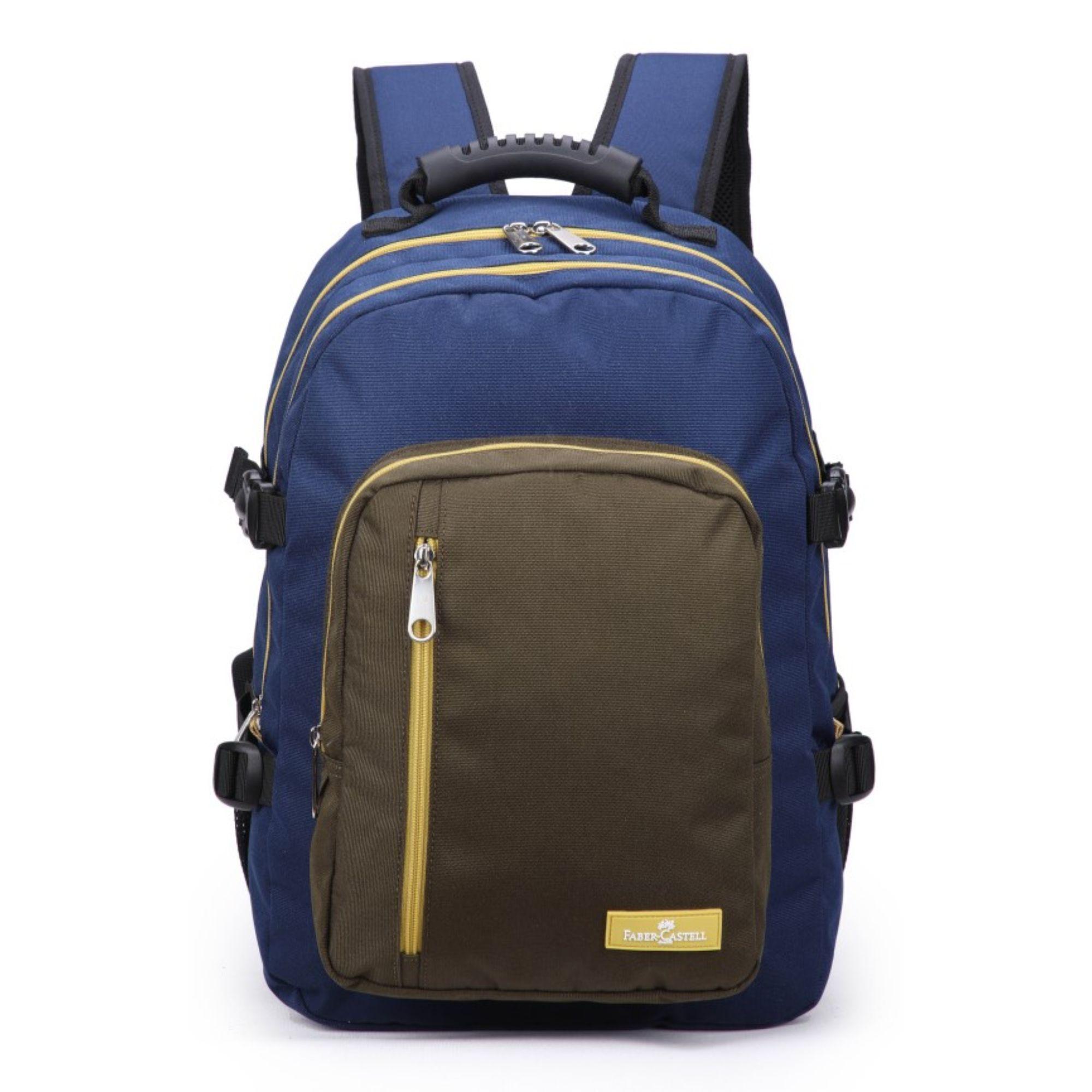 Mochila Wanderer azul obs. / verde oliva-0