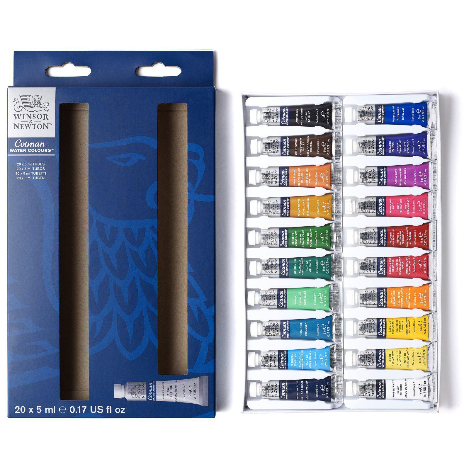 Set Inicial Acuarela Cotman Winsor & Newton 20x5ml-1