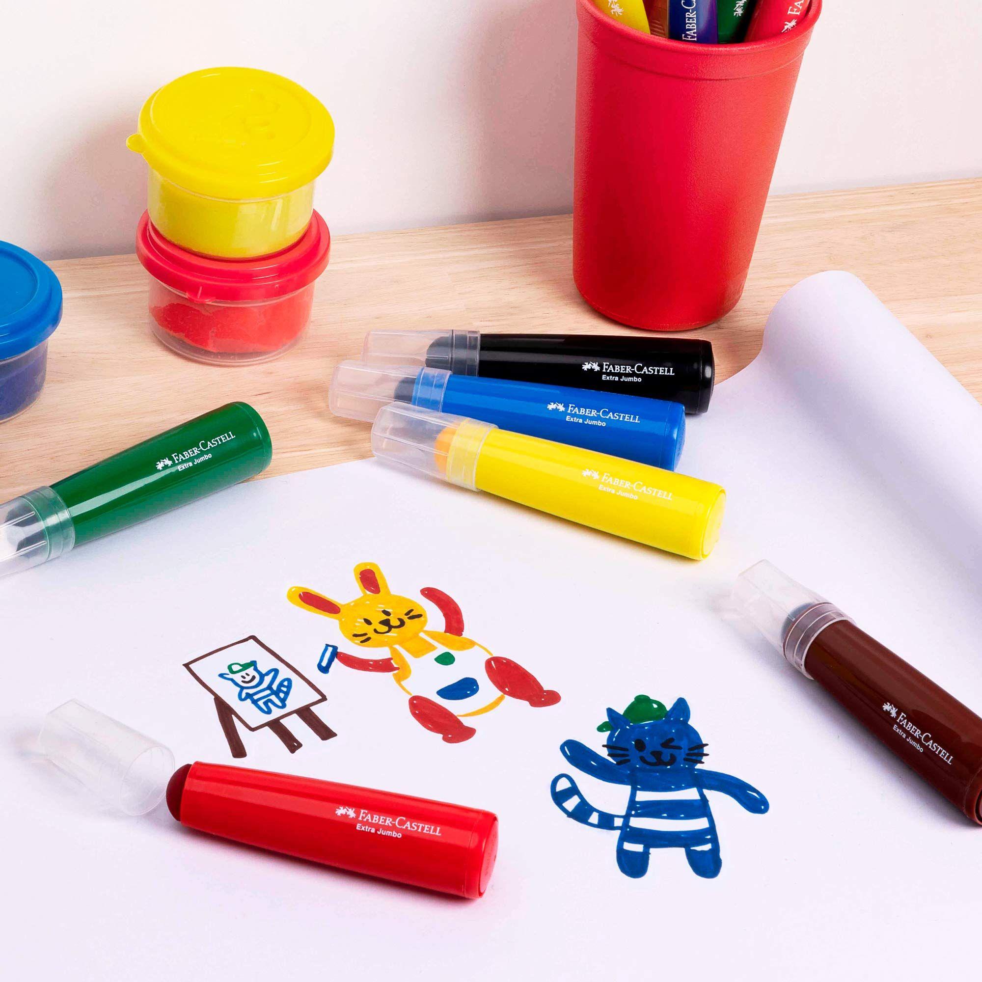 Marcador Extra Jumbo Faber-Castell Little Creatives x6 Color-4