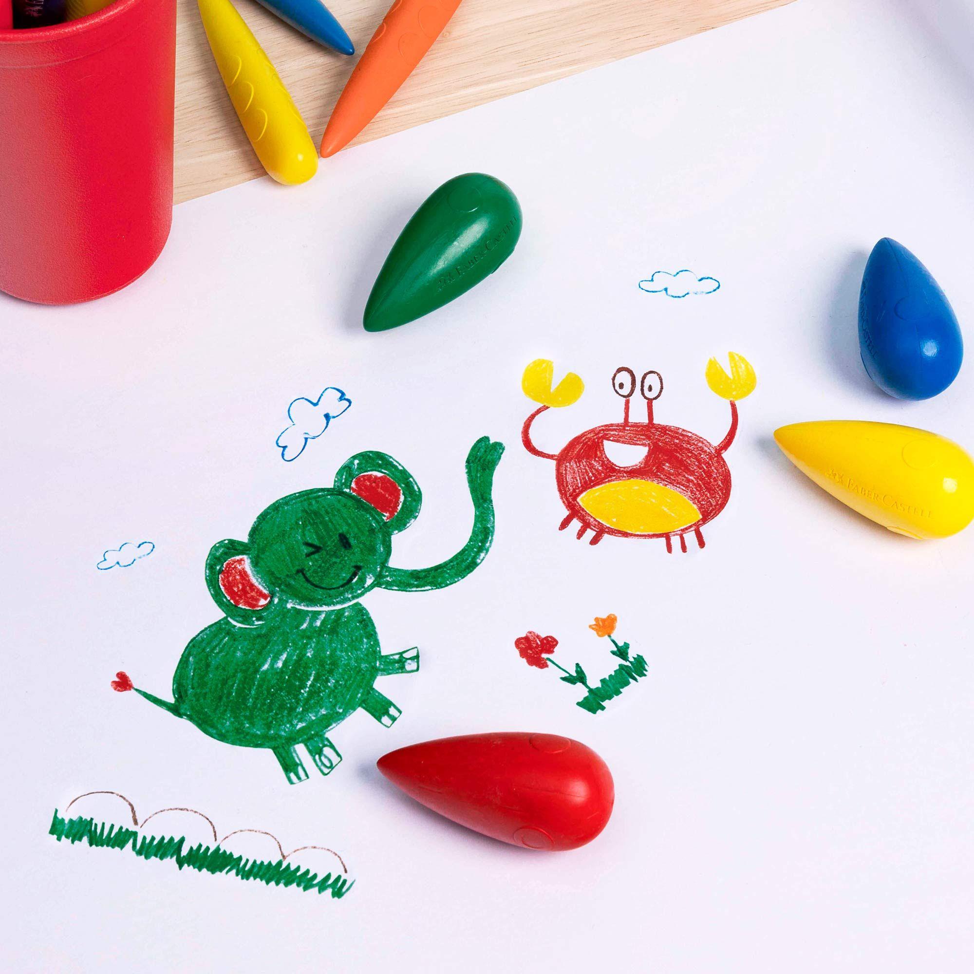 Crayón Ergonómico Gota Little Creatives Faber-Castell x4 und-4