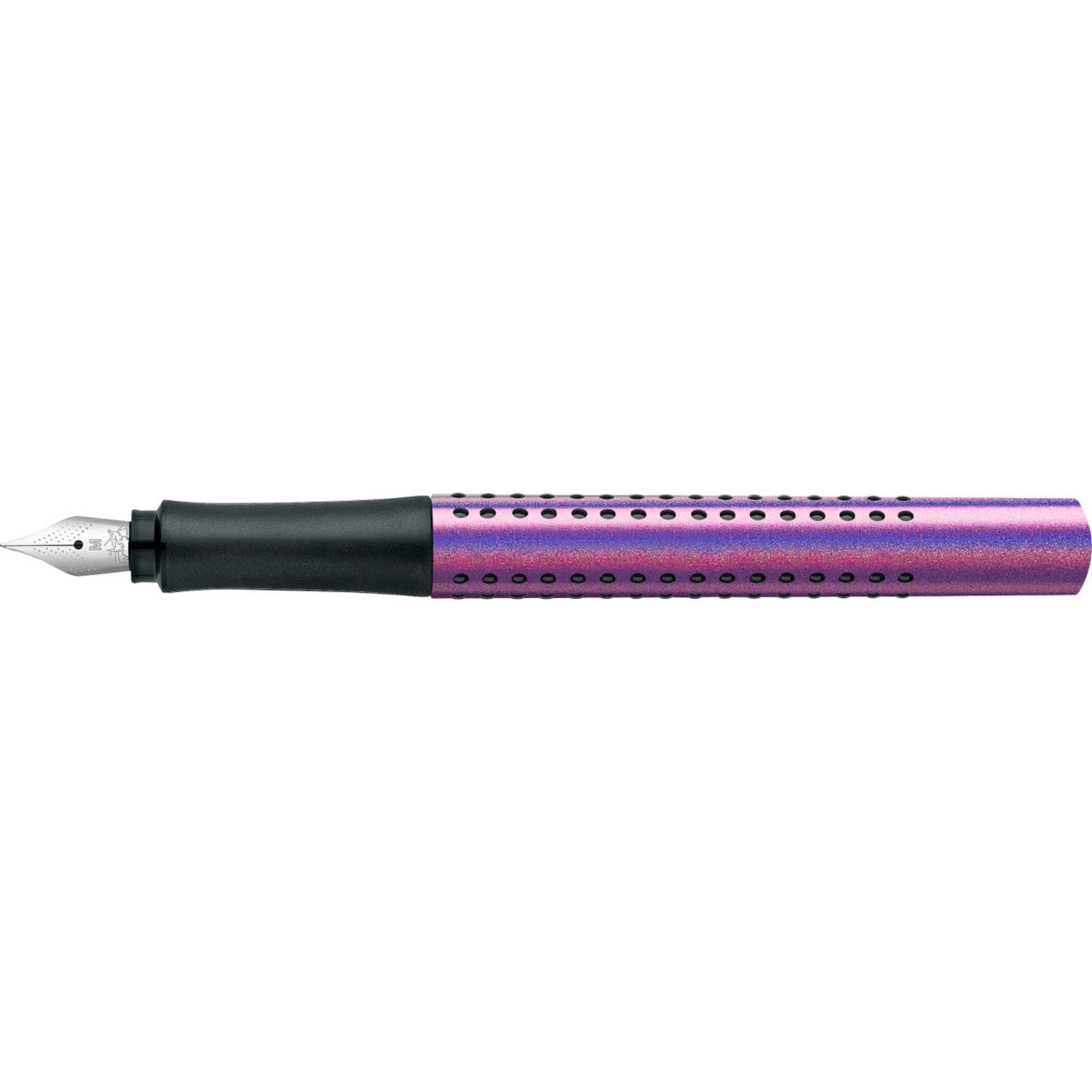 Pluma Estilográfica Grip Edition Faber-Castell M Glam Violet-3