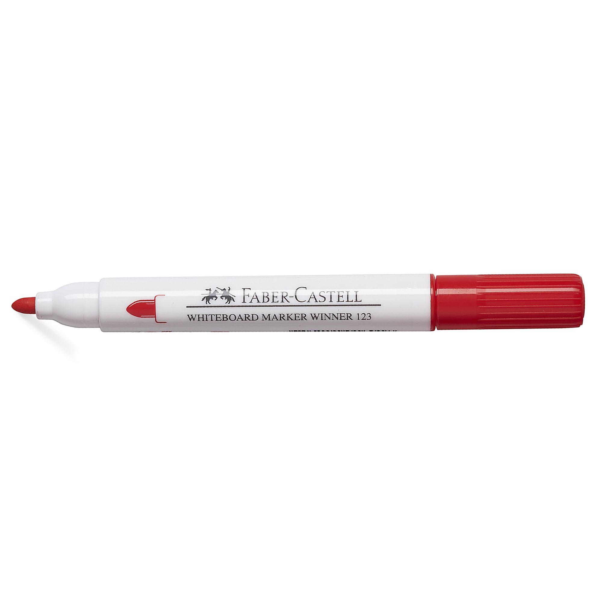 Marcador Pizarra Blanca Winner 123 Faber-Castell Rojo-1
