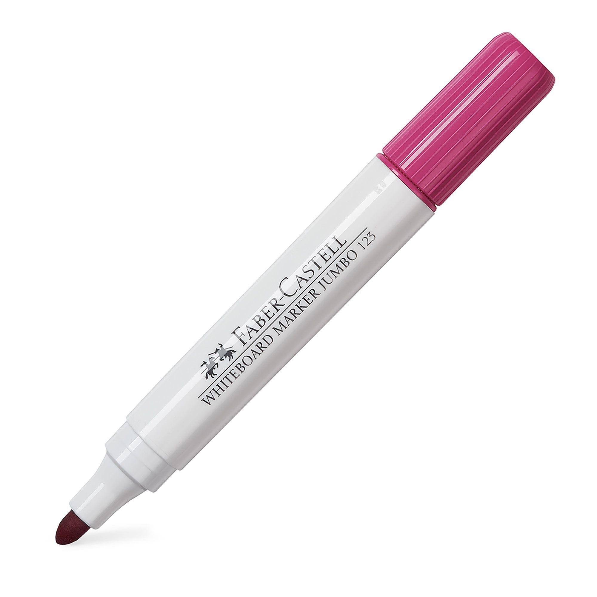Marcador Pizarra Blanca Jumbo 123 Faber-Castell Fucsia-0