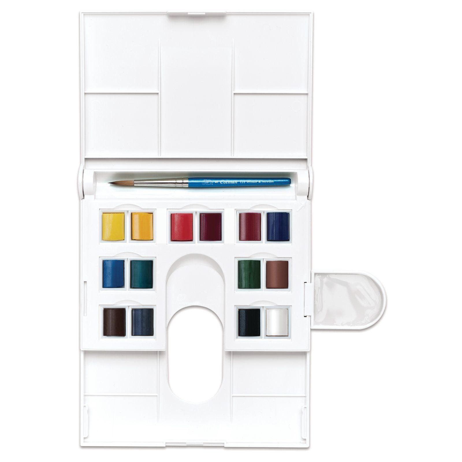 Set de Acuarelas Cotman Winsor & Newton 14 Medias Pastillas-4