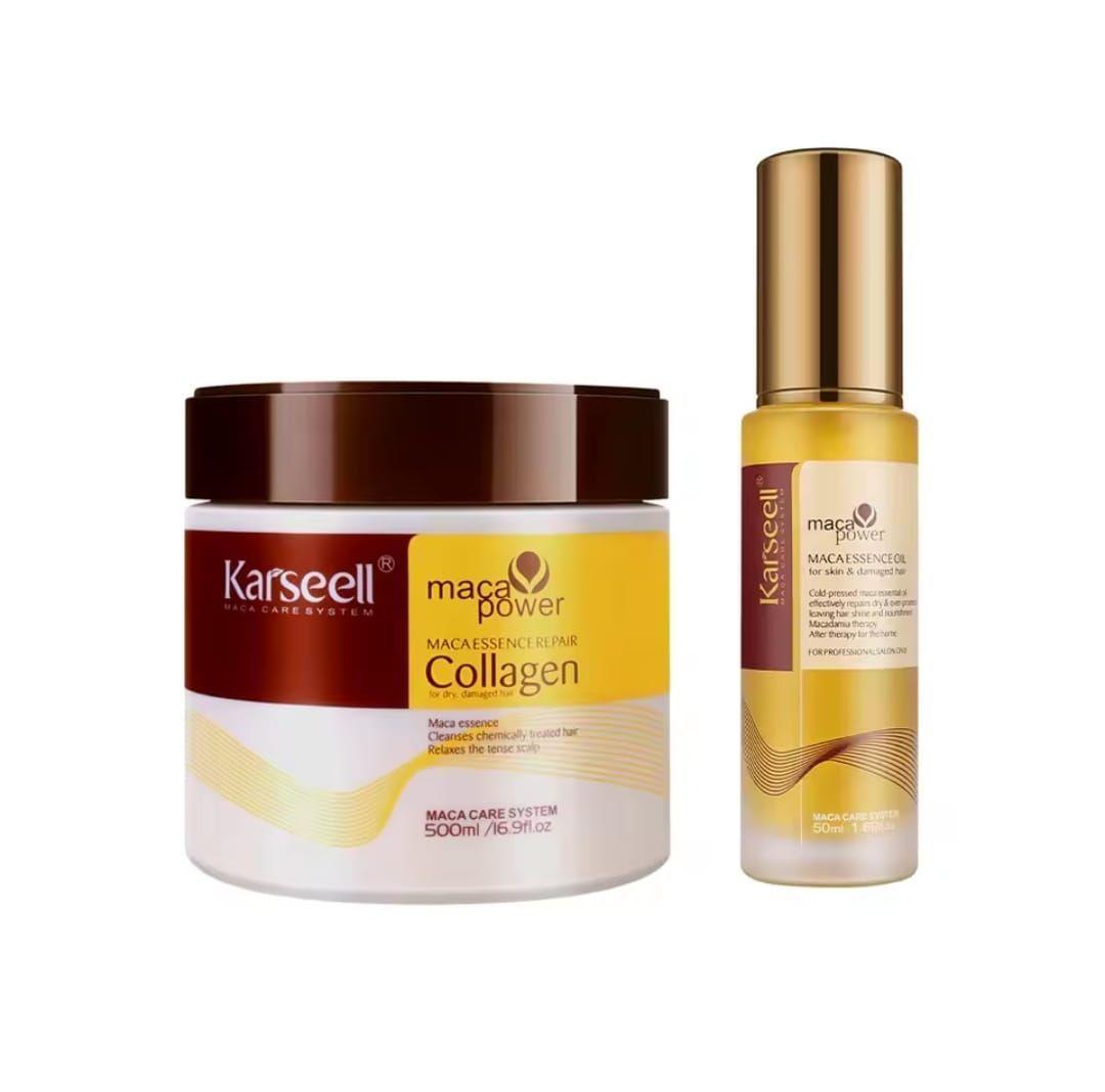 Karseell Mascarilla Capilar + Aceite Maca Power 500ml-0