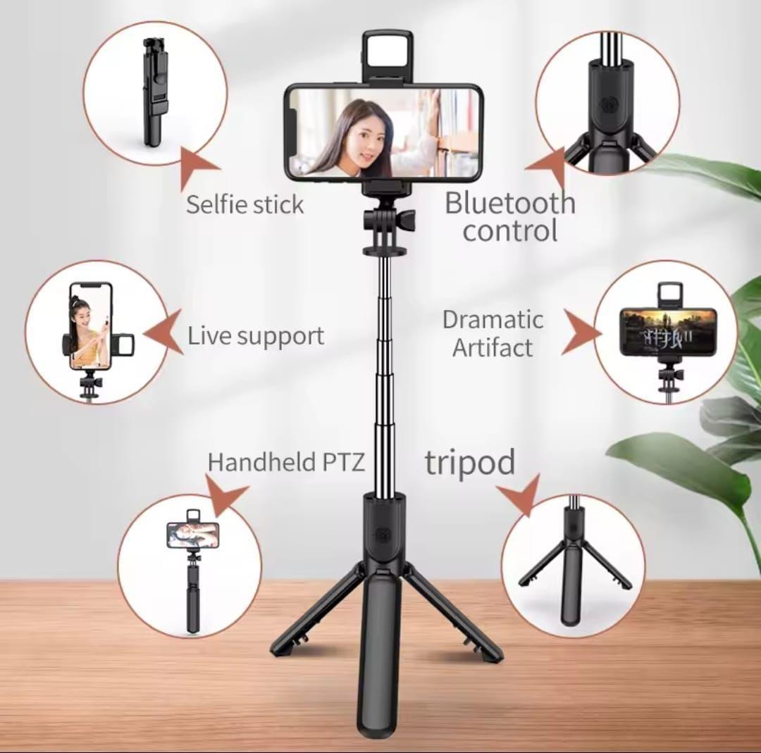 Tripode Multifuncional Con Selfie Stick Para Telefono/camara-3