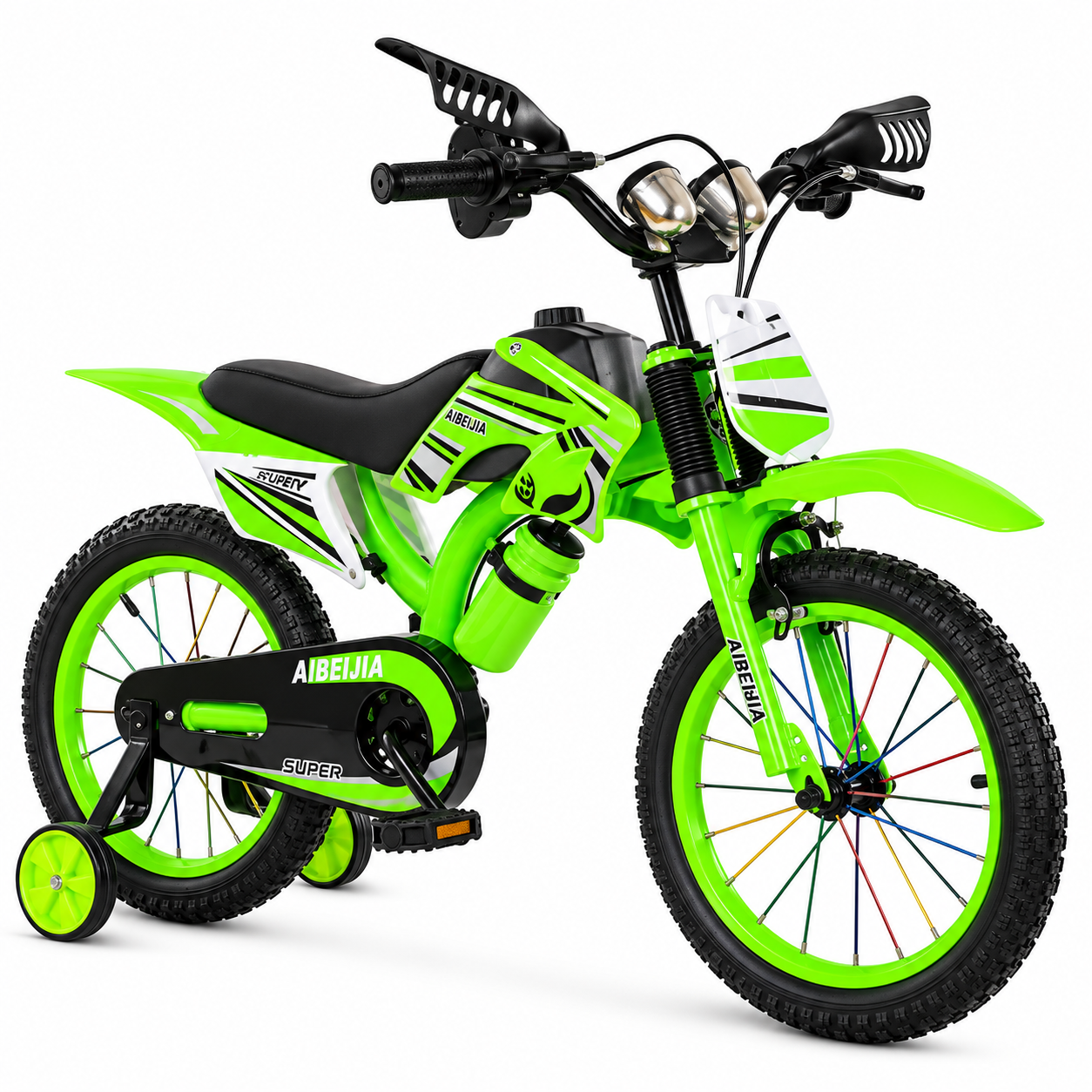Bicicleta Infantil Bicimoto Aro 16 Niños Rojo-0