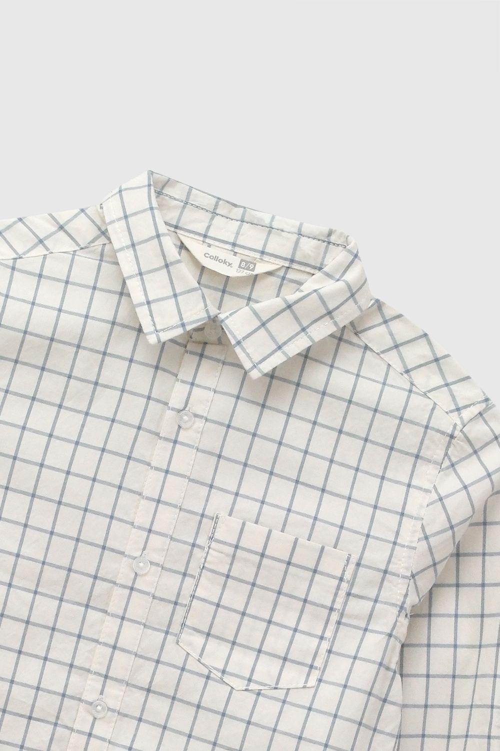 Camisa Popelina Azul Niño 3-4A a 12-13A Colloky-2