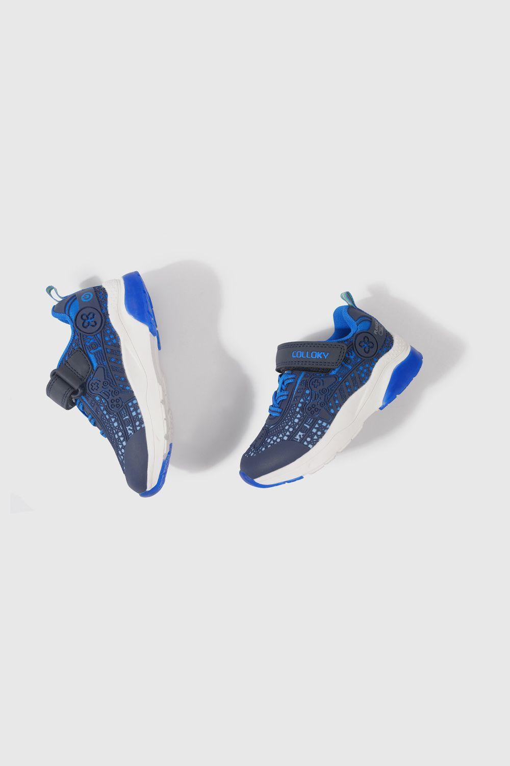 Zapatilla Luces Niños Azul 53873 Colloky-3