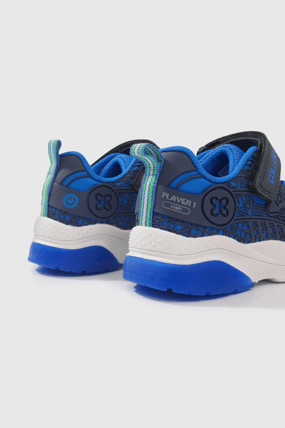 Zapatilla Luces Niños Azul 53873 Colloky-4