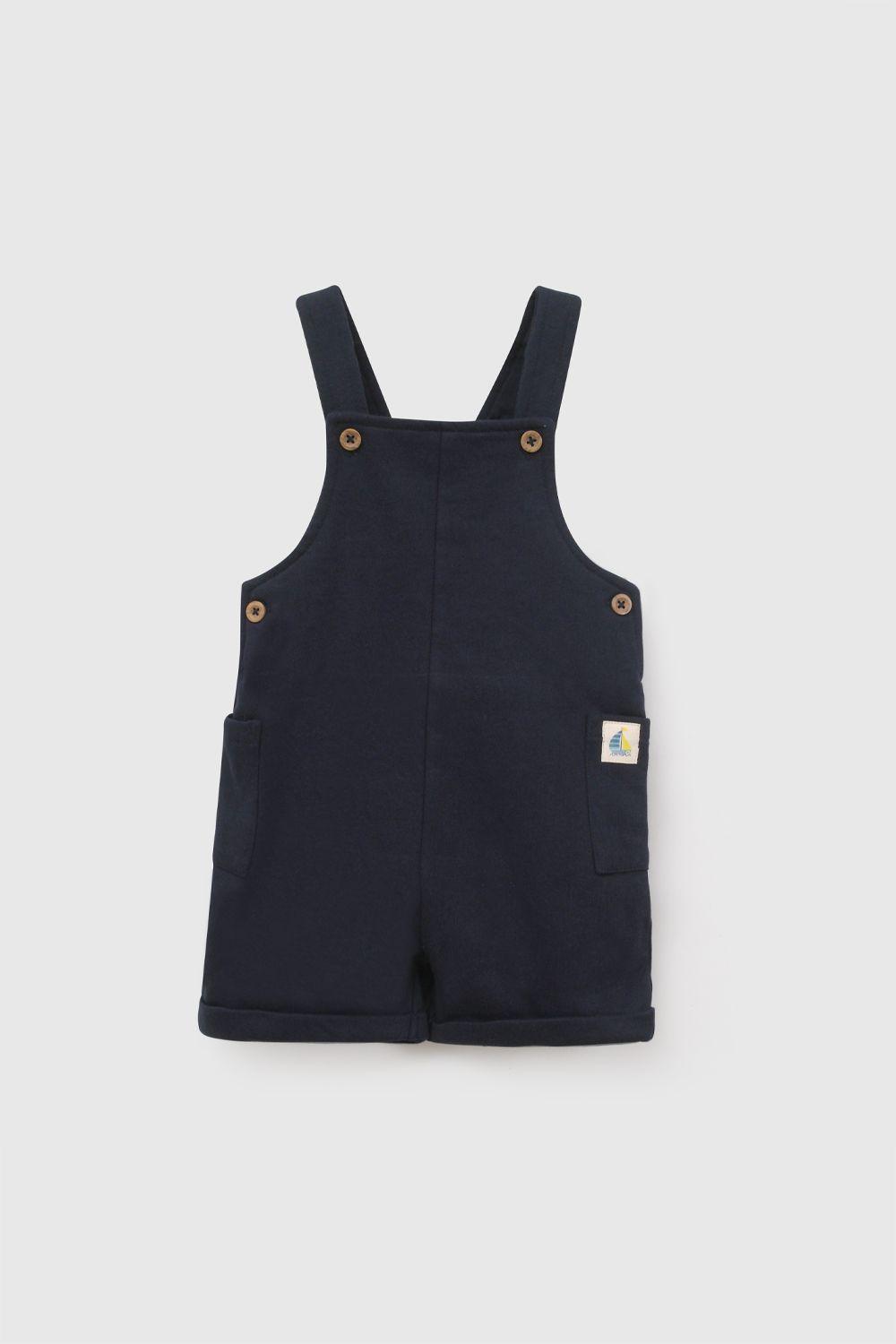 Conjunto Jardinera Body Polycotton Azul Marino Niño 6-9M a 4-5A Colloky-2