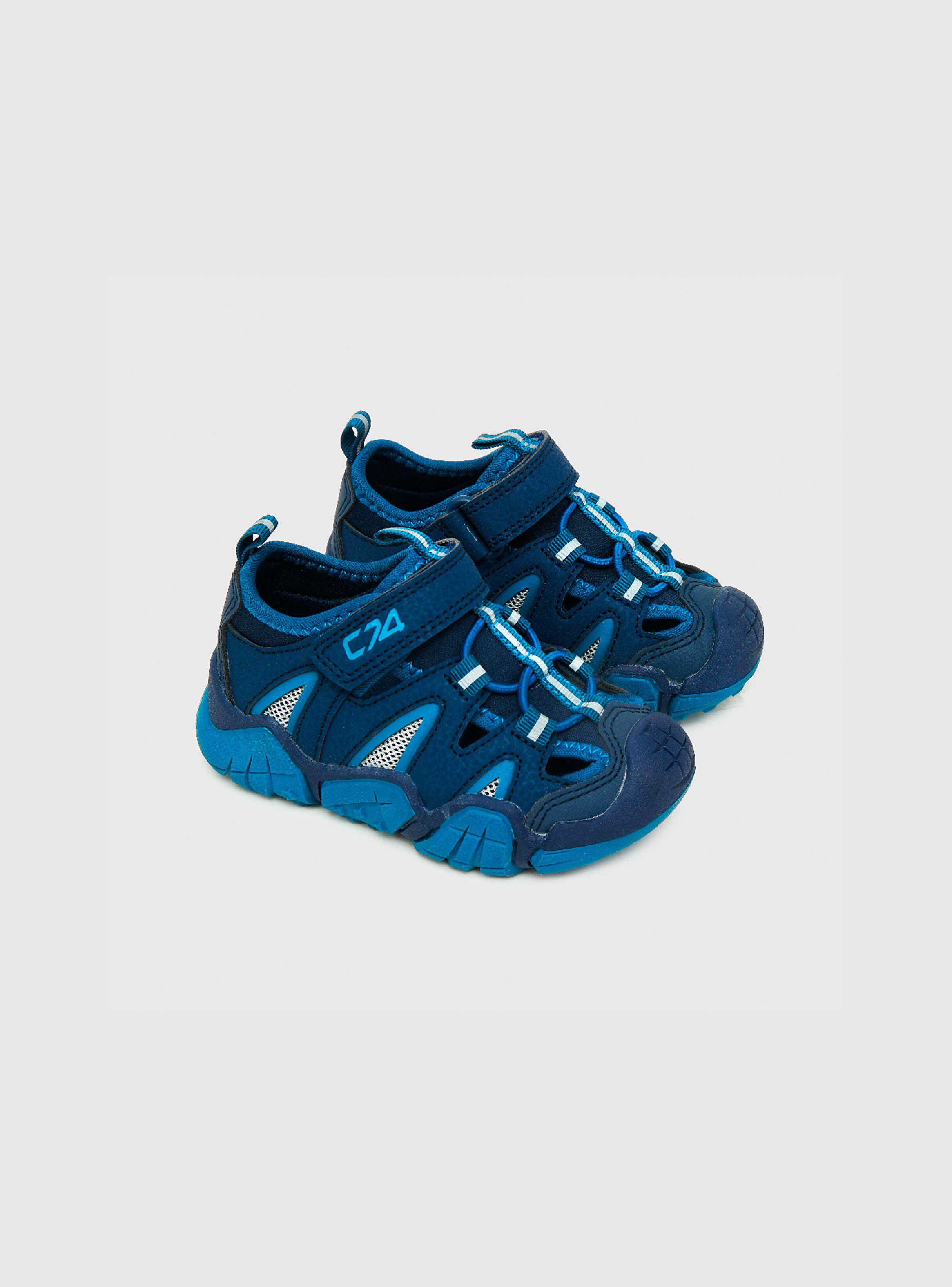 Sandalia De Niño Mesh Lateral Azul (21 A 27) Colloky-0