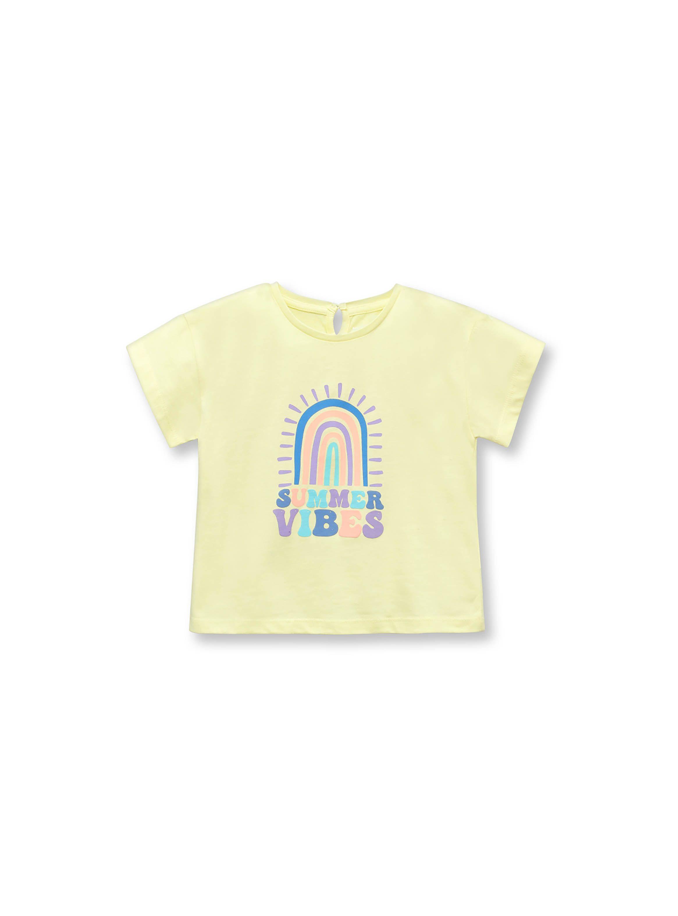 Polera Bebé Niña Arcoiris Amarillo (3 A 36 Meses) Colloky-0