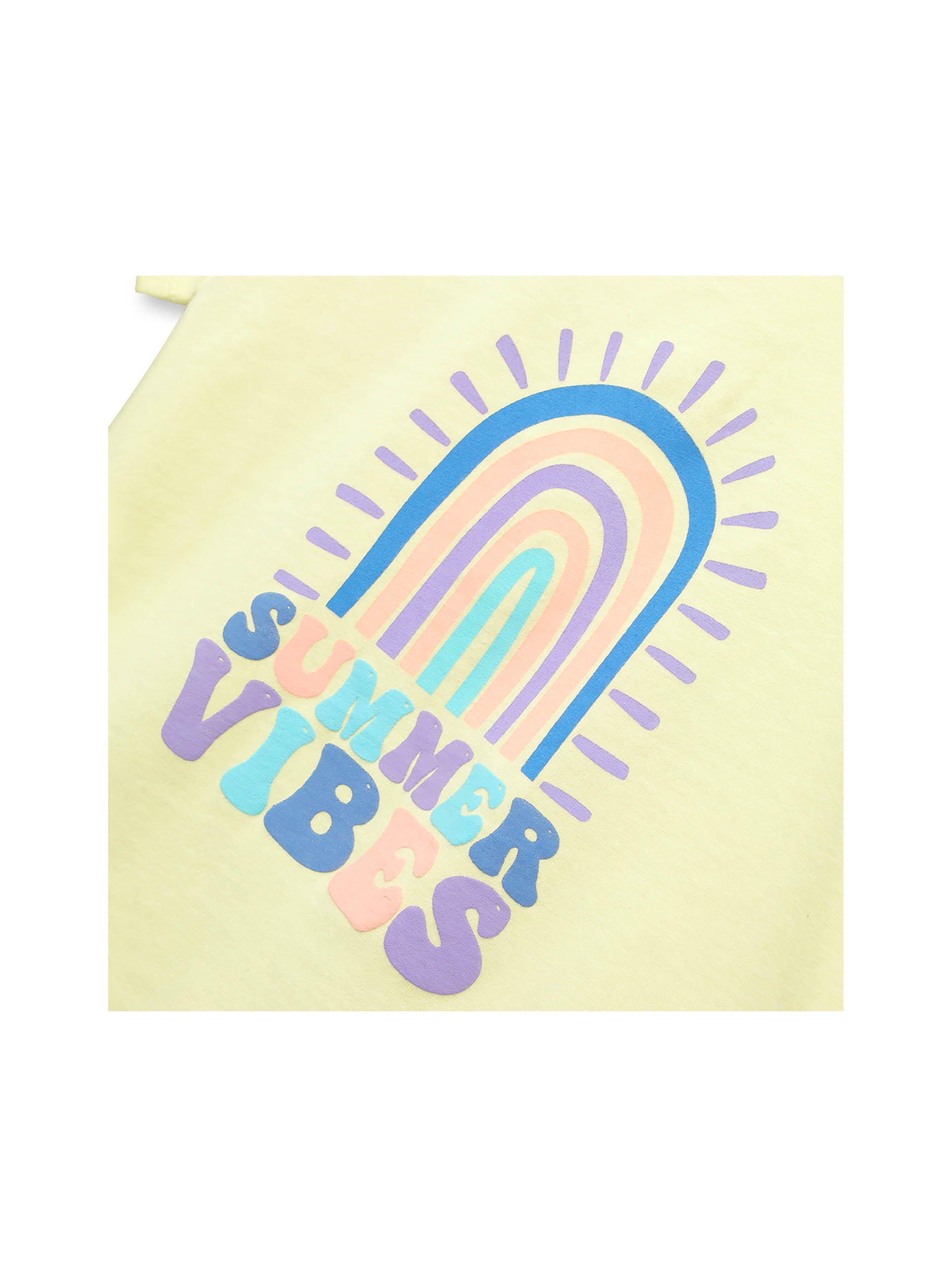 Polera Bebé Niña Arcoiris Amarillo (3 A 36 Meses) Colloky-2