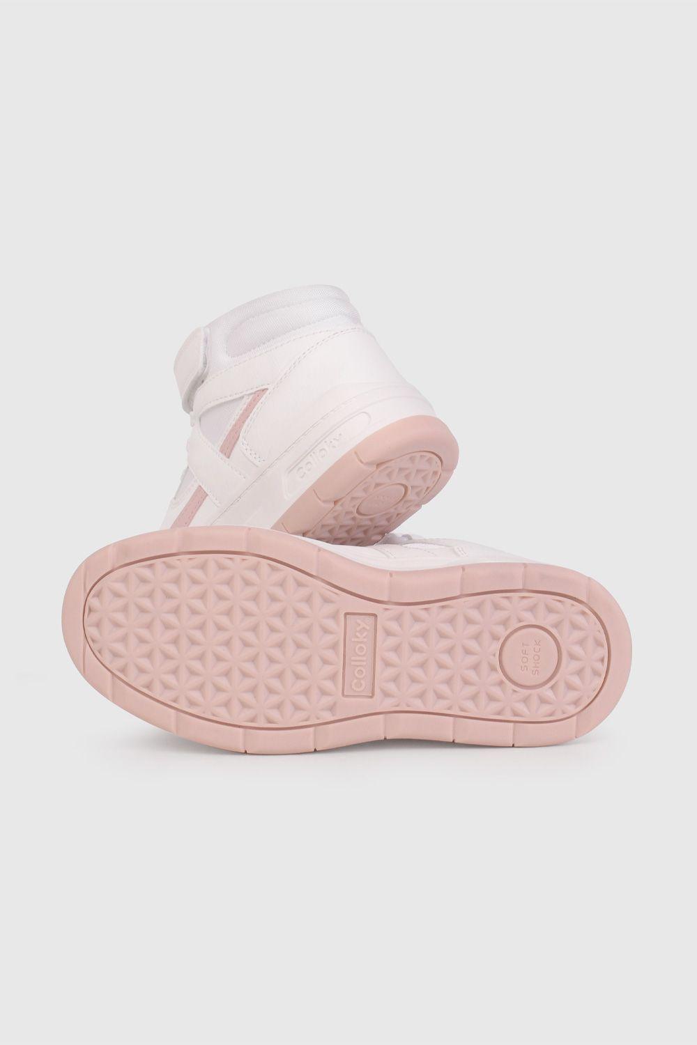 Zapatilla Urbana de Caña Alta Blanca de Niño talla 28 a 38 7221-2