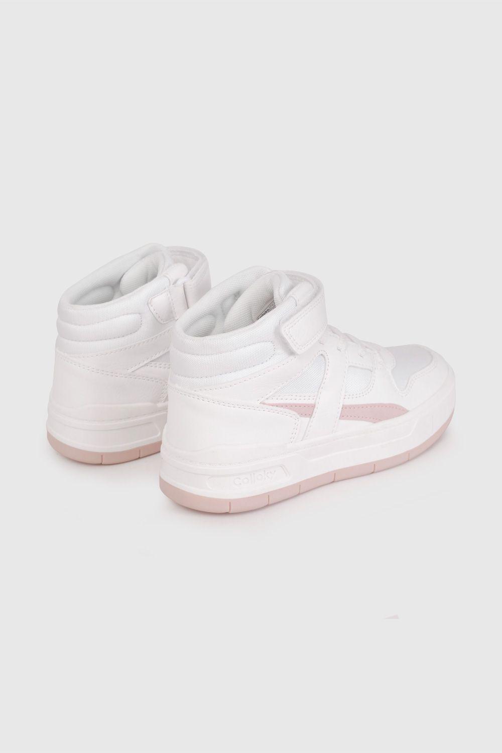 Zapatilla Urbana de Caña Alta Blanca de Niño talla 28 a 38 7221-4