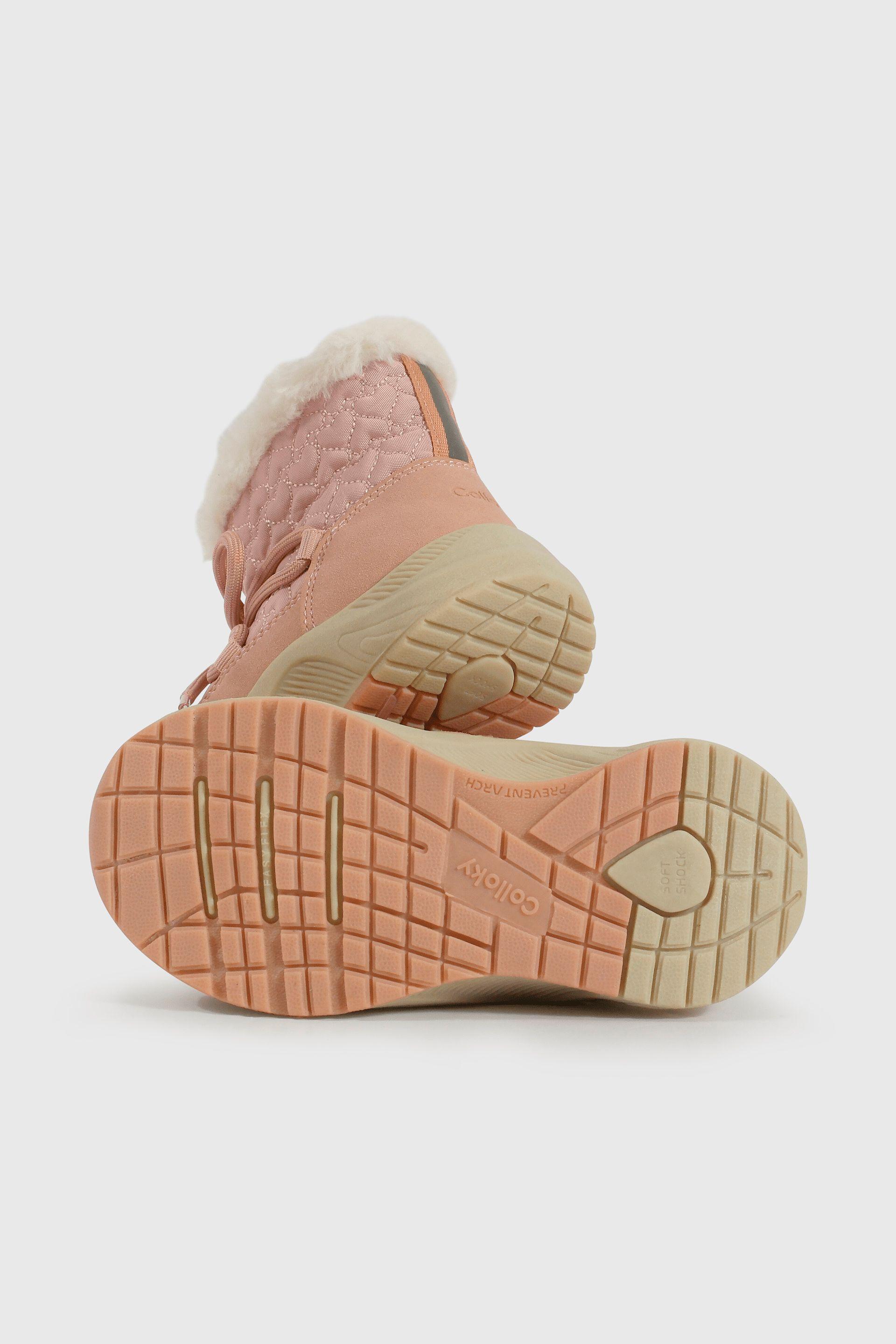 Bootie Caminante de Niña con Cierre Caña Media Rosado-2