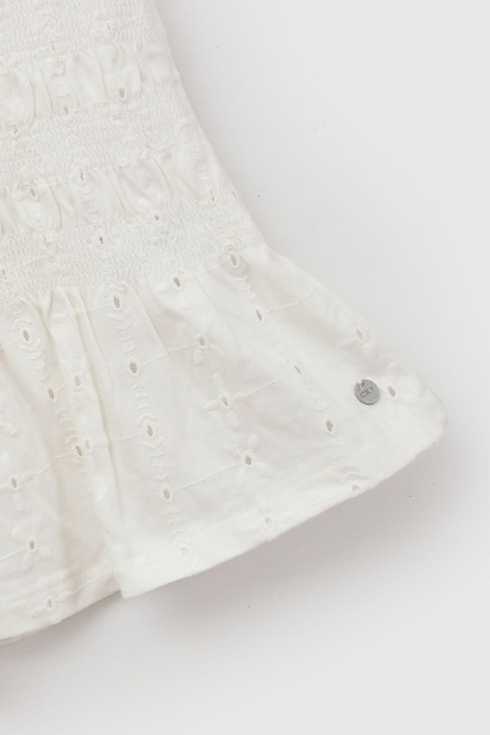 Polera manga corta Jersey niña blanco 3-4A a 12-13A-3