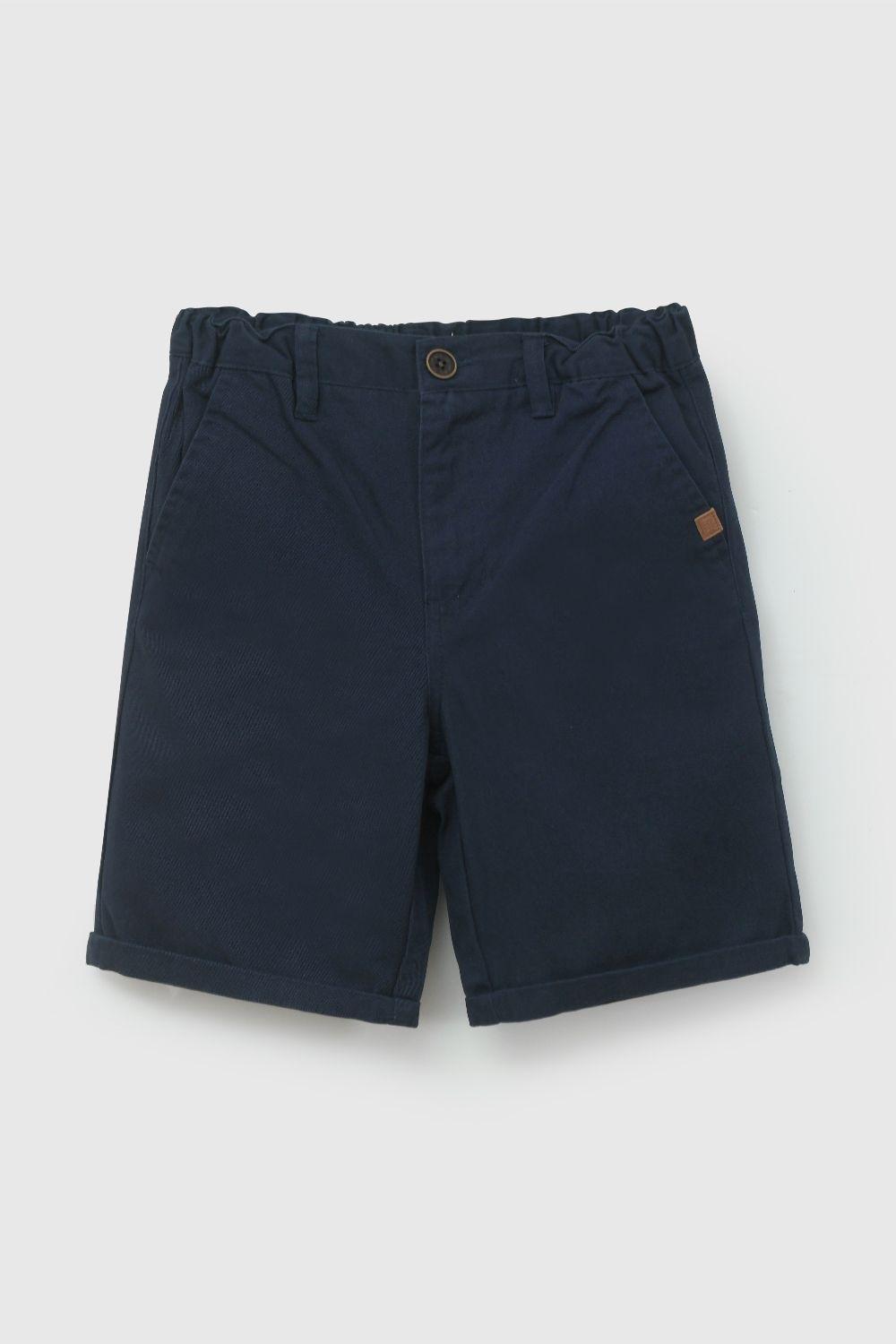 Bermuda Gabardina Azul  De Niño BDGB0151V26-0