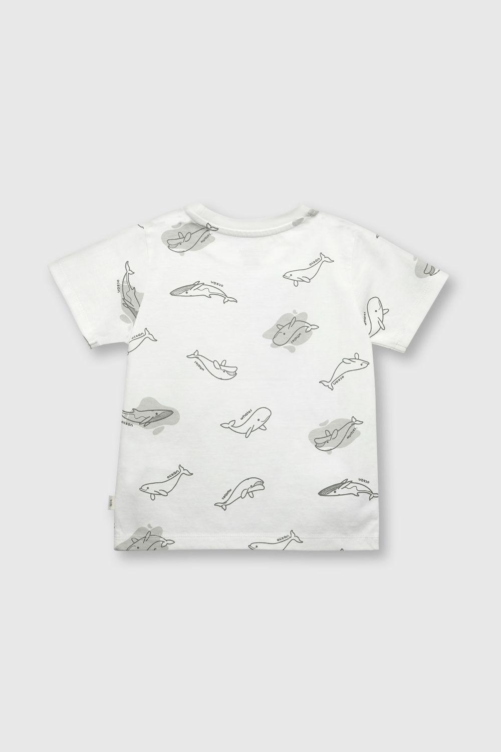 Polera de bebe niño ballenas off white (3 a 36 meses)-1
