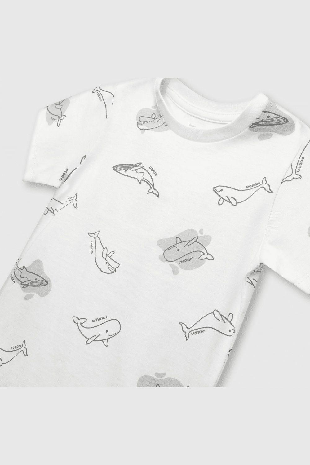 Polera de bebe niño ballenas off white (3 a 36 meses)-2